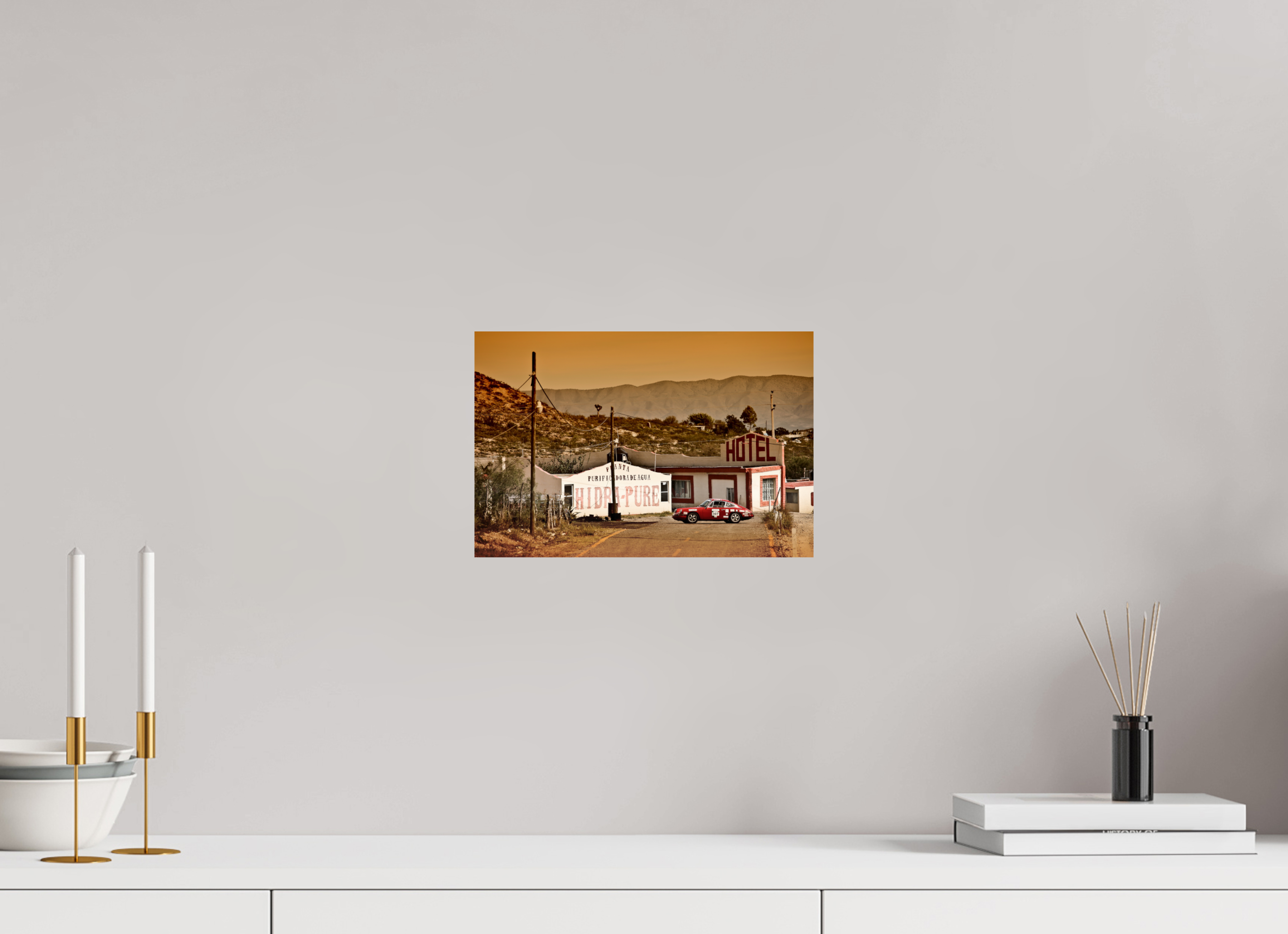 30 x 20 cm, Photo Print On Fuji Crystal DP II Porsche 911 - La Carrera Panamericana