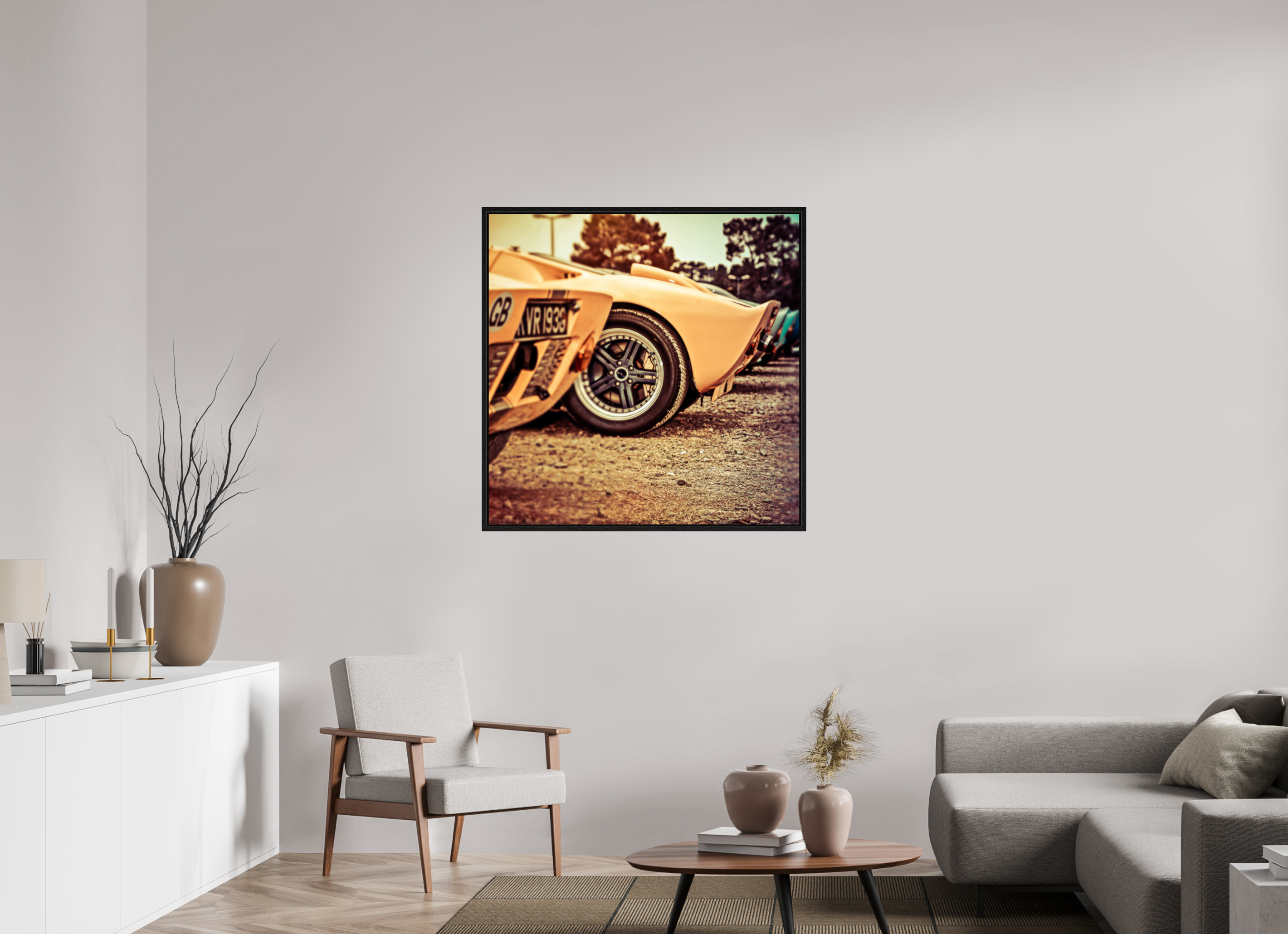 100 x 100 cm, Floater Frame Le Mans 24 Heures du Mans Racing - Ford