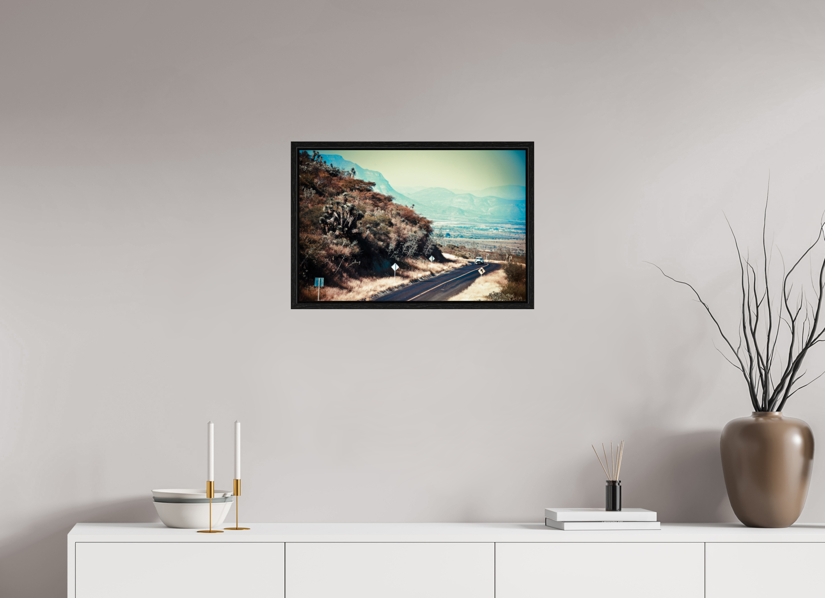 60 x 40 cm, Floater Frame La Carrera Panamerica Mexico - V