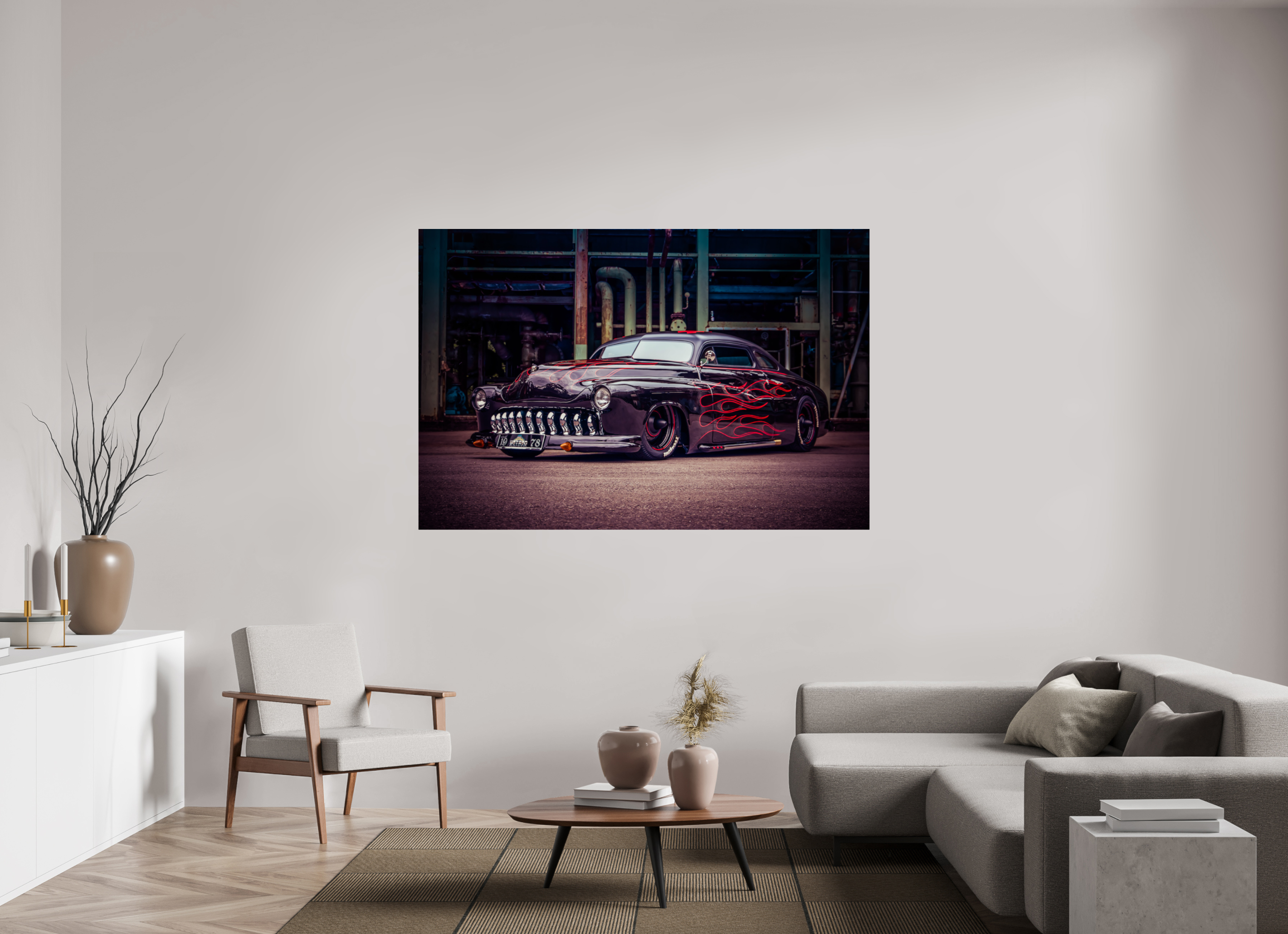 180 x 120 cm, Photo Print On Fuji Crystal DP II Rockabilly Freakout Kustom