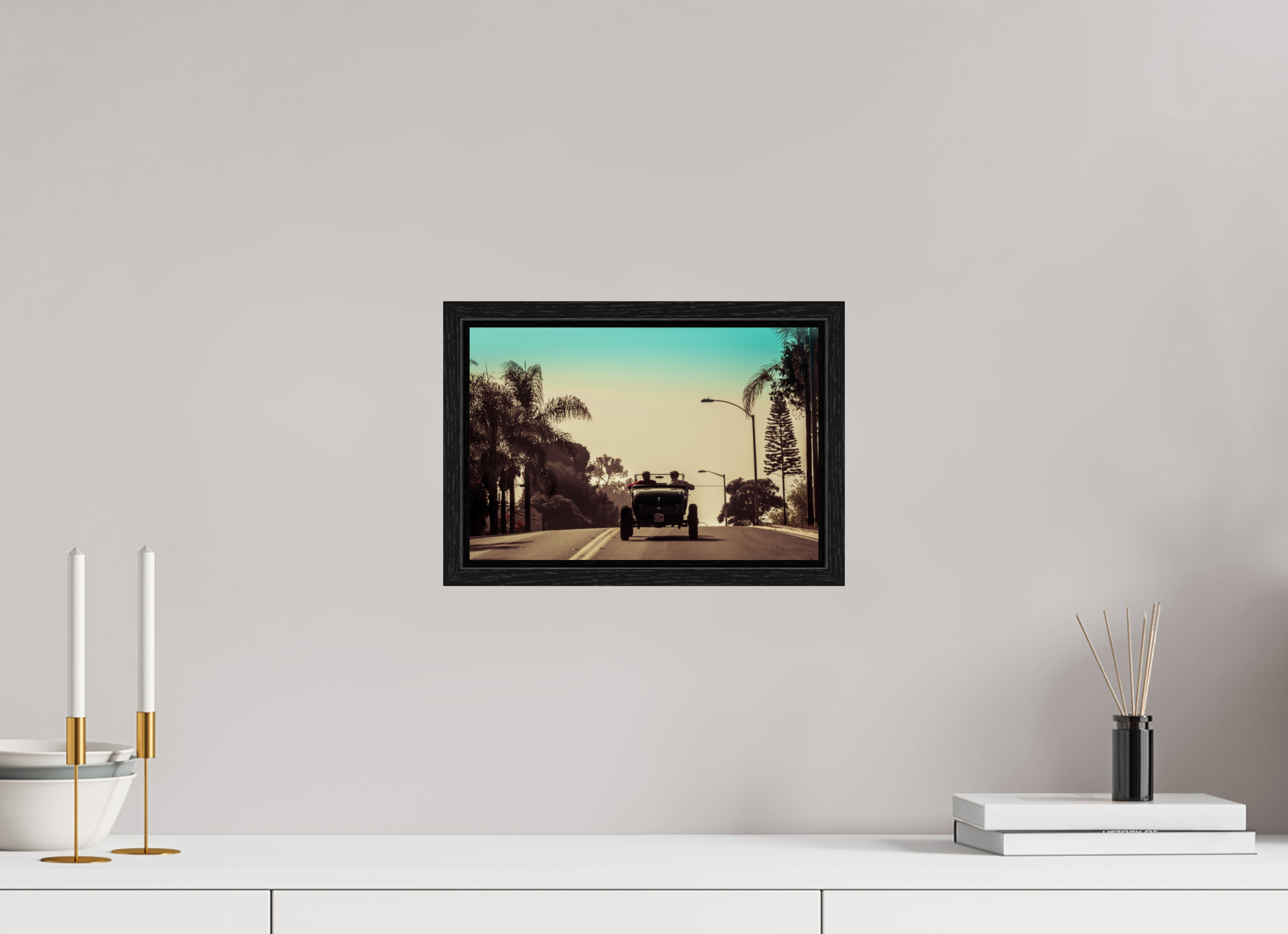 30 x 20 cm, Floater Frame Hot Rod Ridin' SoCal