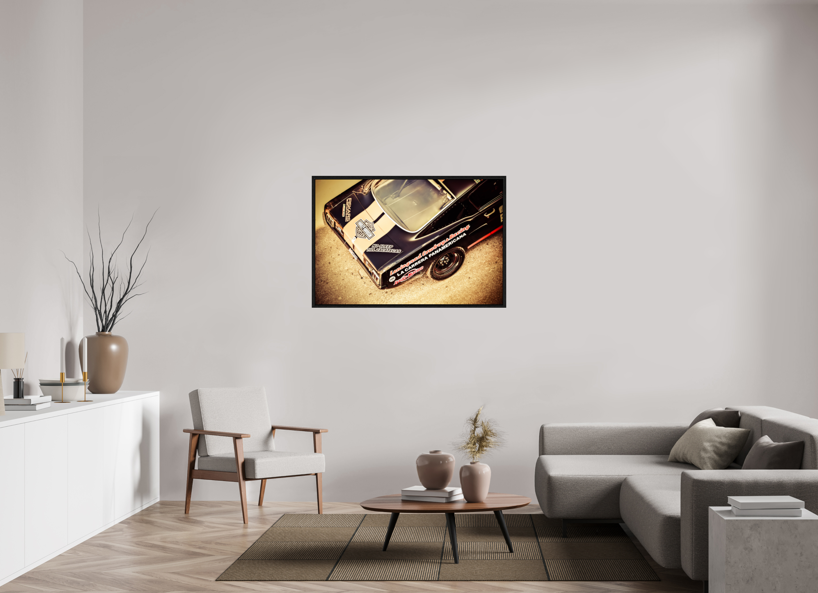 120 x 80 cm, Floater Frame La Carrera Panamerica Mexico - II
