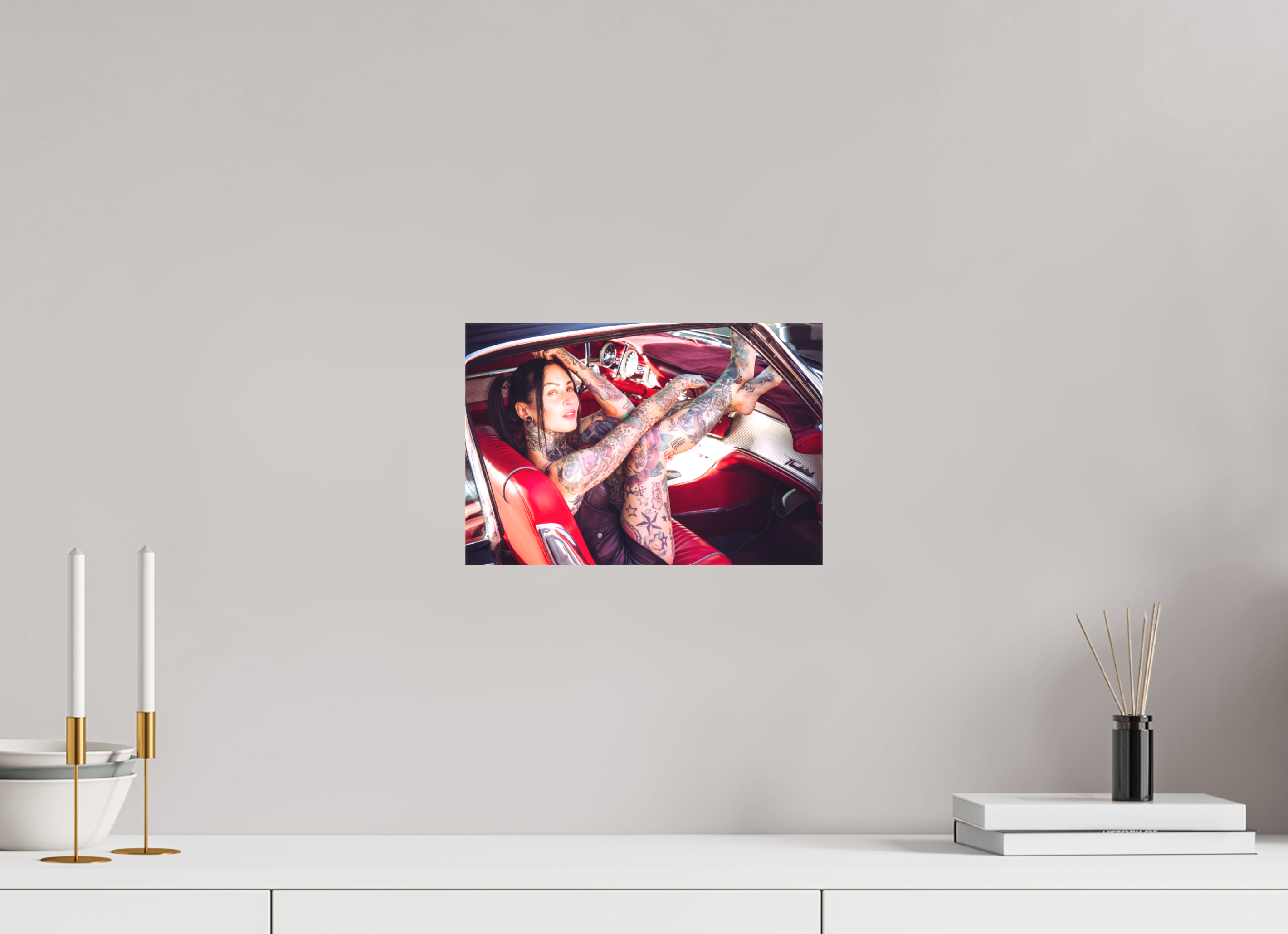 30 x 20 cm, Leinwand matt Femke Fatale Ford Thunderbird