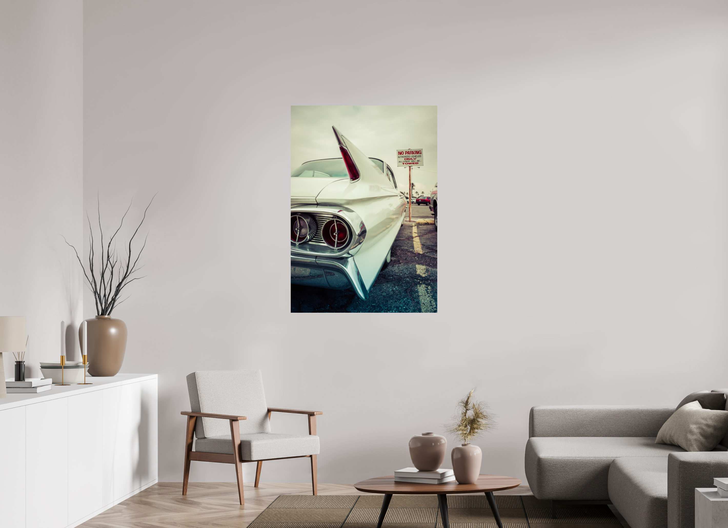 DIN A0 (84,1 x 118,9 cm), Photo Print On Fuji Crystal DP II White Cadillac Vegas