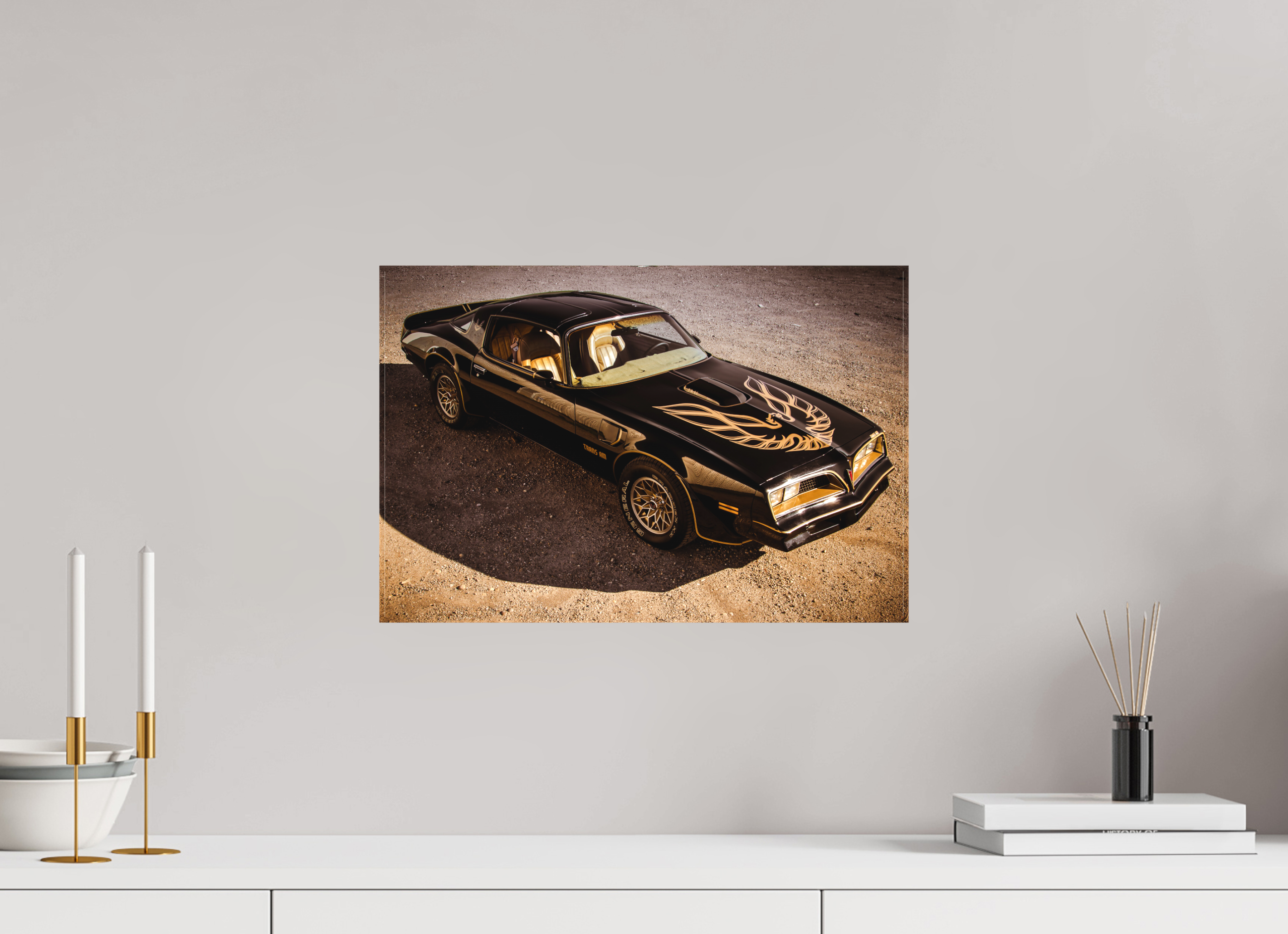 45 x 30 cm, Leinwand matt Pontiac Trans Am Firebird | Bandit