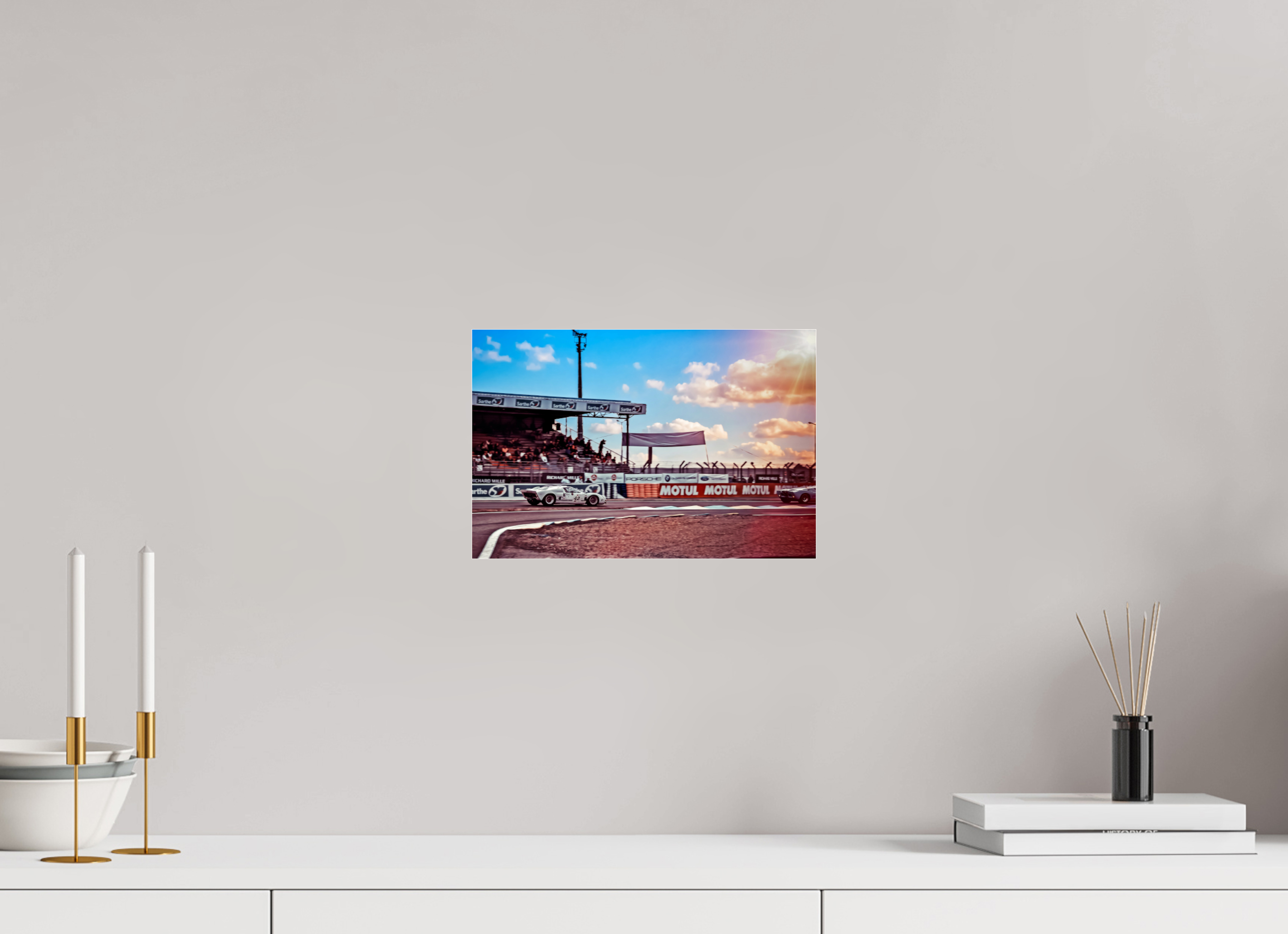 30 x 20 cm, Photo Print Under Acrylic Glass Le Mans - Ford GT40