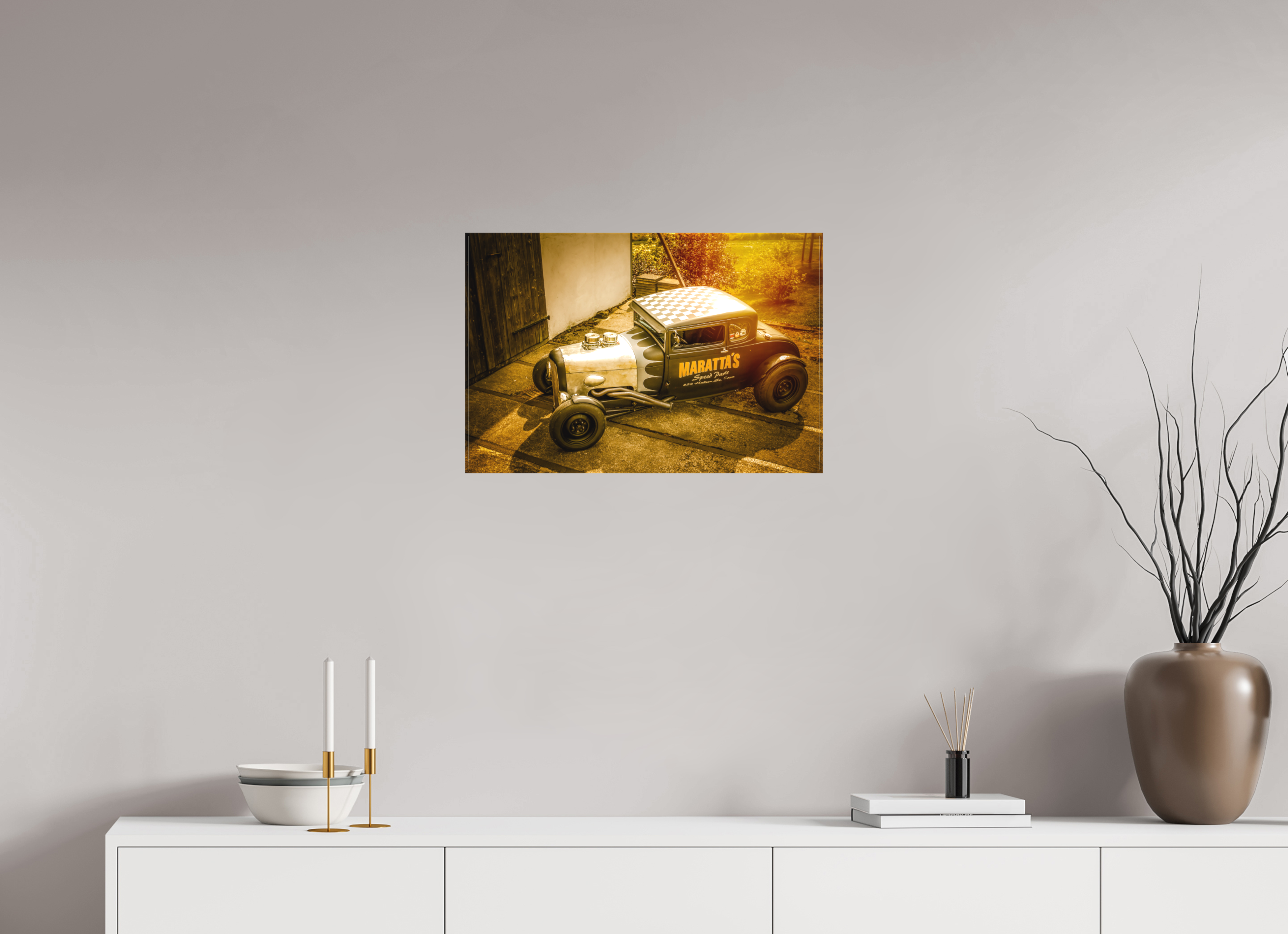 60 x 40 cm, Leinwand matt Hot Rod Maratta