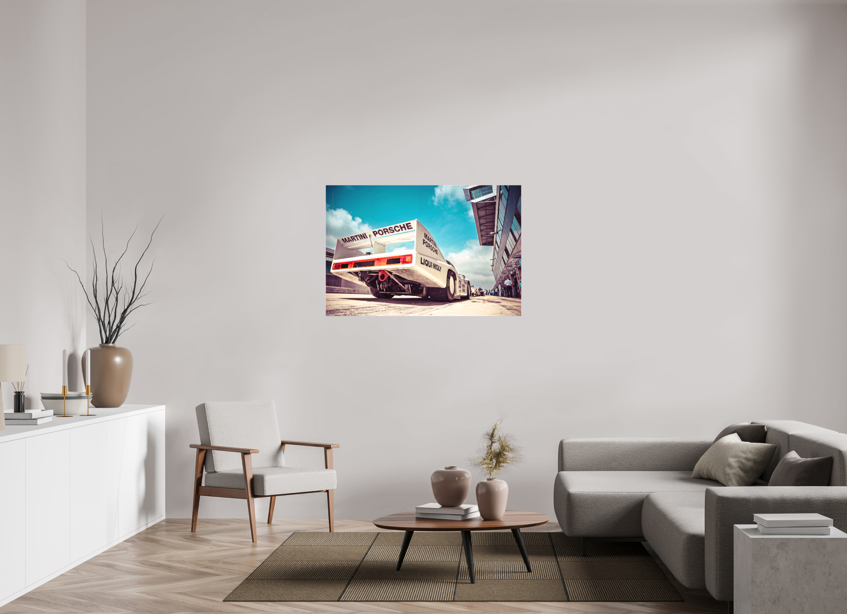 120 x 80 cm, Leinwand matt Le Mans - Porsche 936