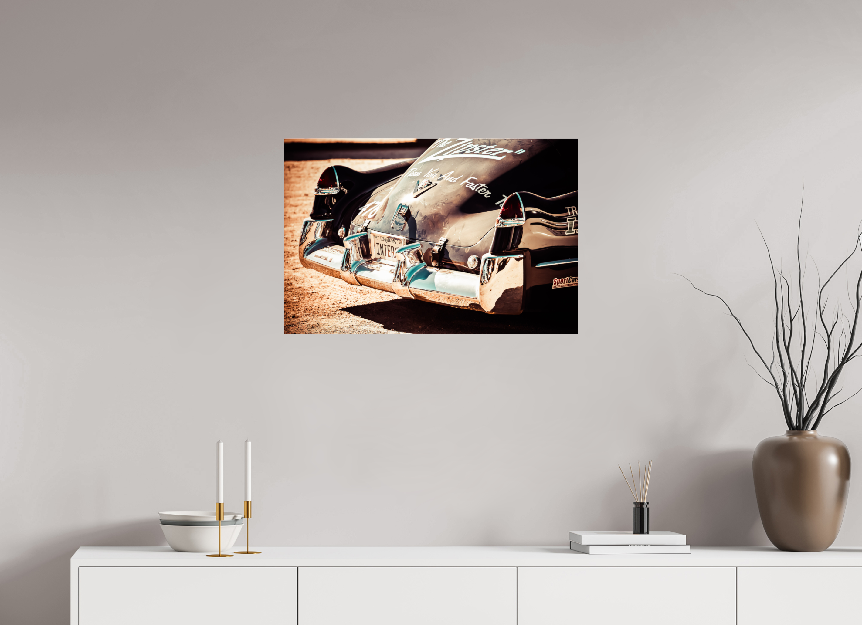 75 x 50 cm, Photo Print Under Acrylic Glass La Carrera Panamerica Mexico - III