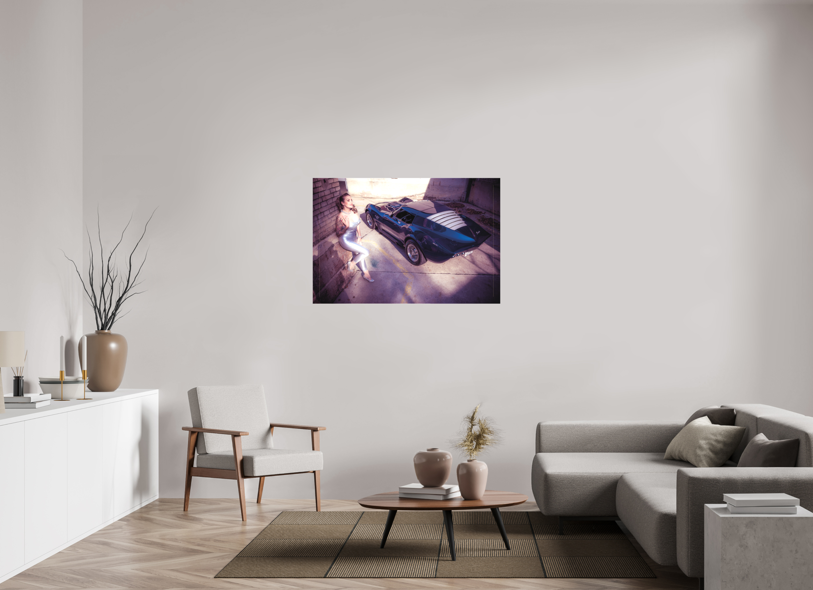 120 x 80 cm, Leinwand matt Zoe Scarlett Maka Shark II