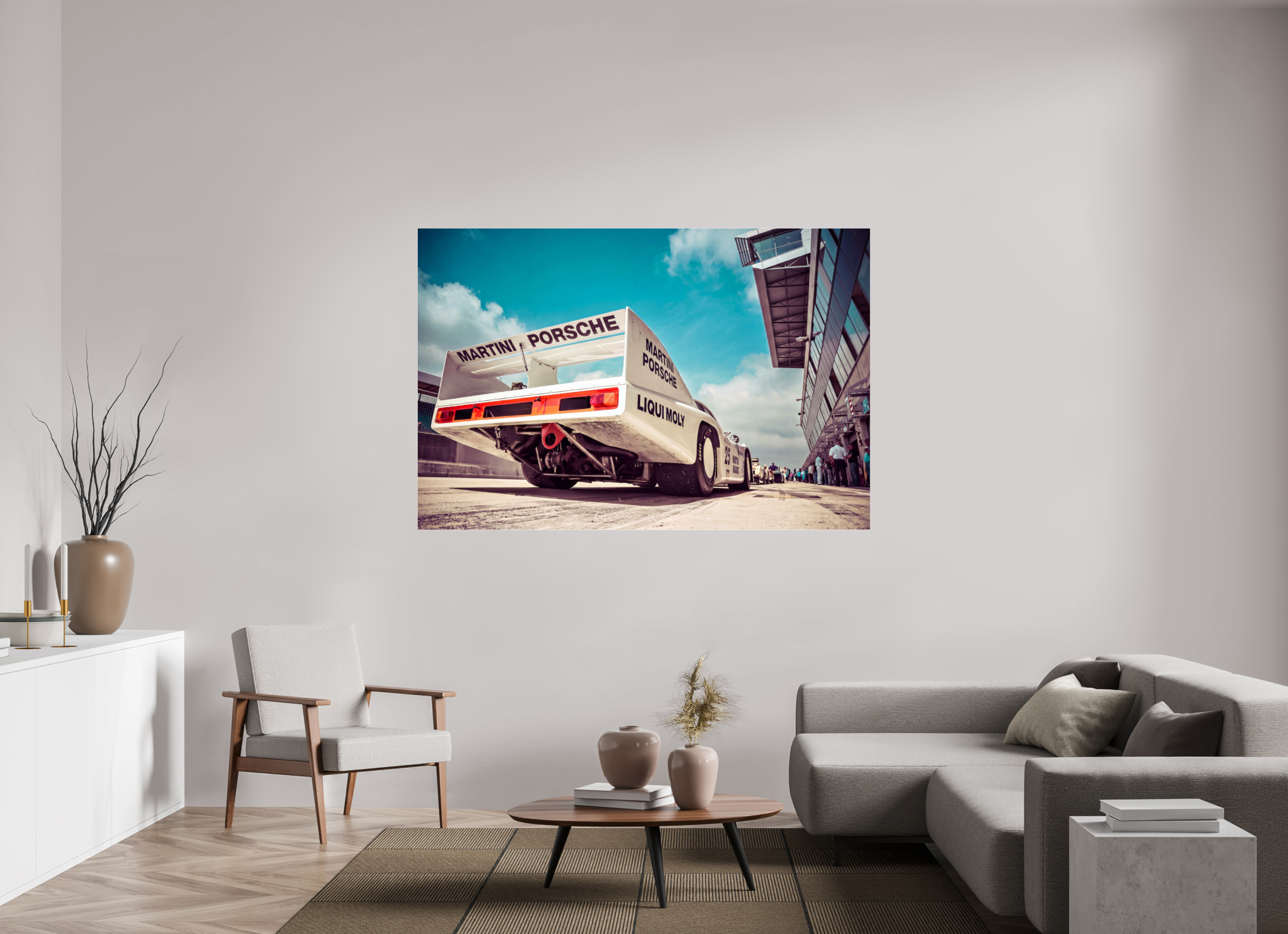 180 x 120 cm, Photo Print Under Acrylic Glass Le Mans - Porsche 936
