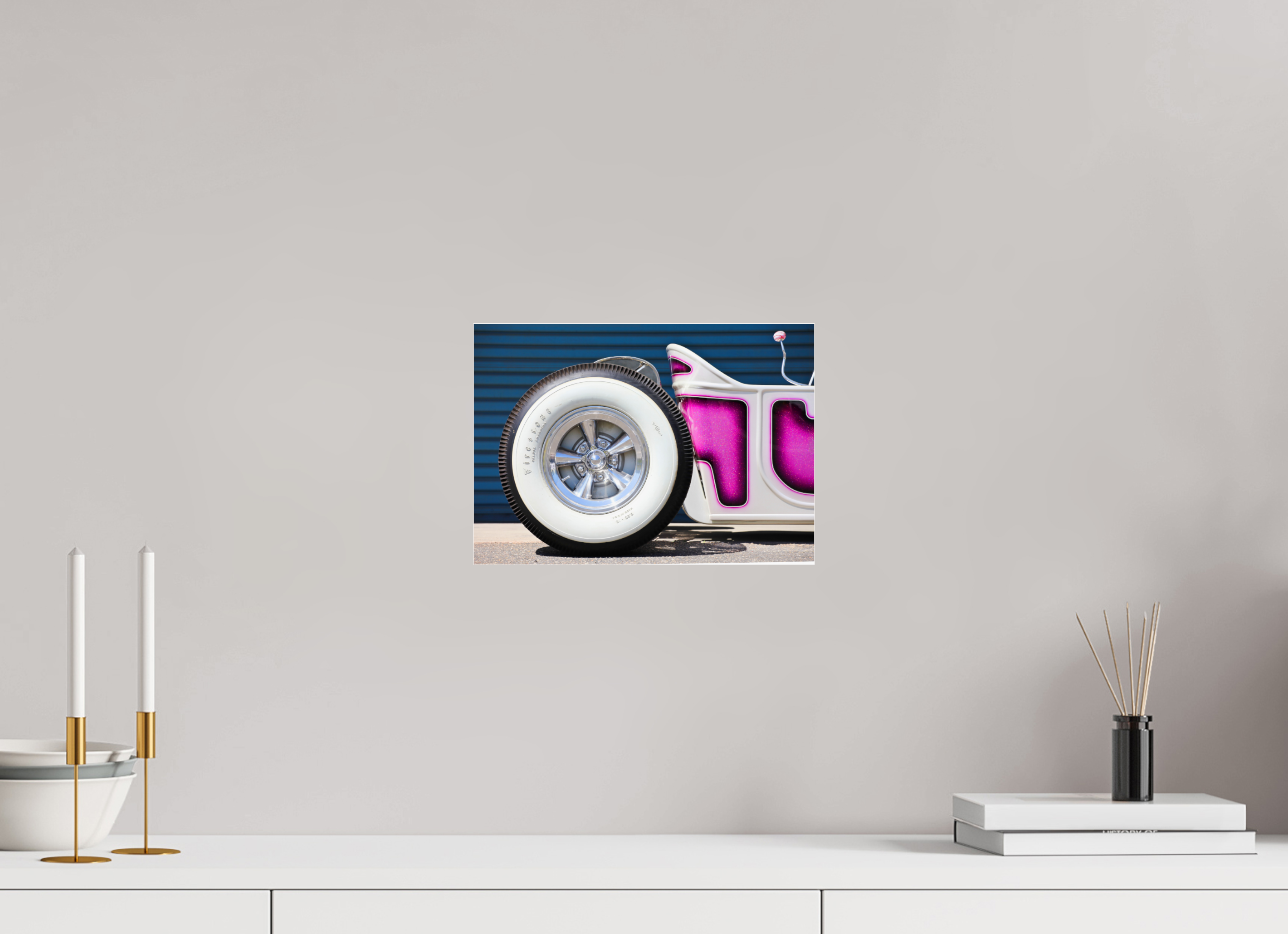DIN A4 (29,7 x 21 cm), Photo Print Under Acrylic Glass Hot Rod Signapore Sling II