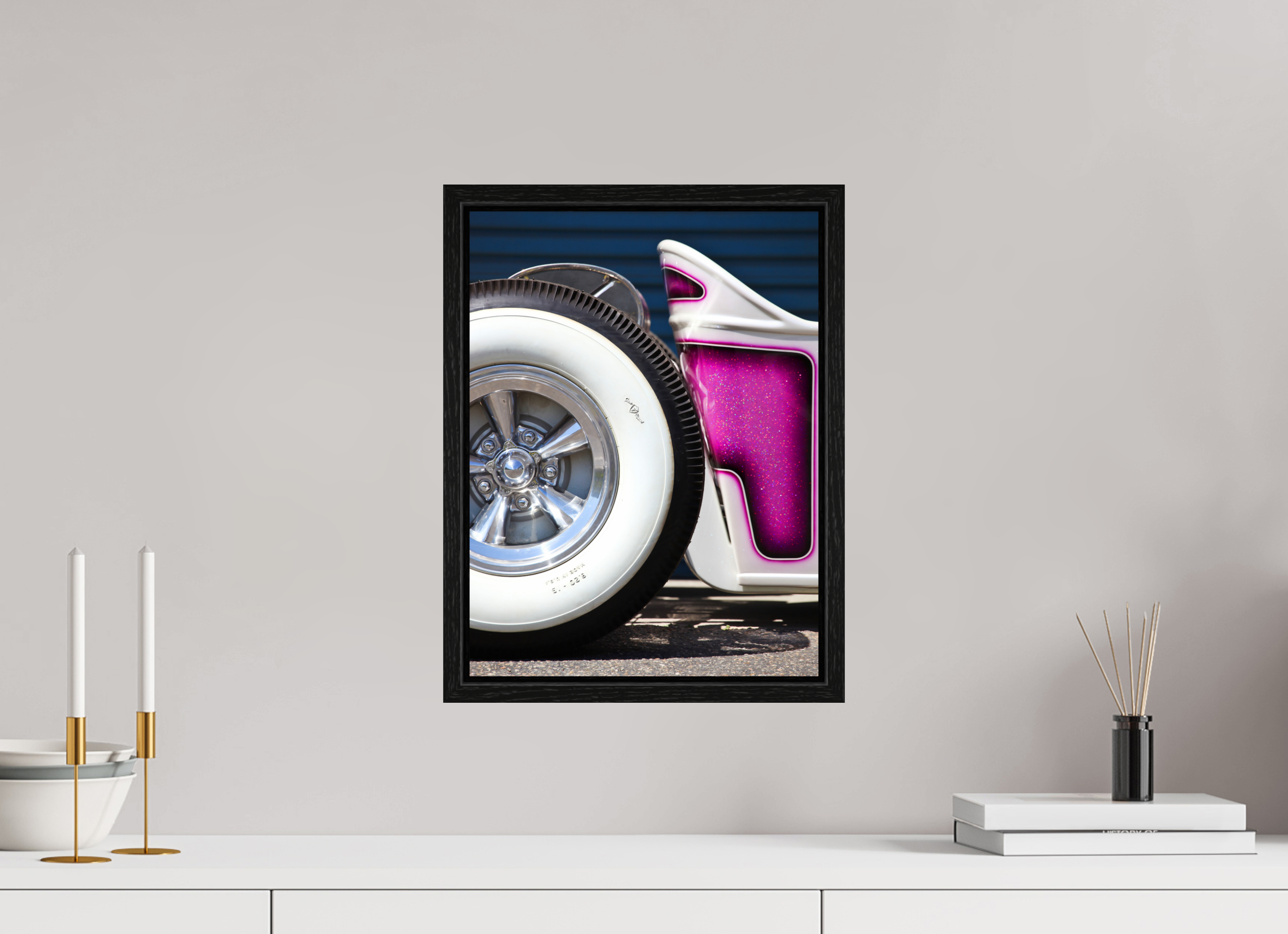 30 x 40 cm, Floater Frame Hot Rods: Singapore Sling