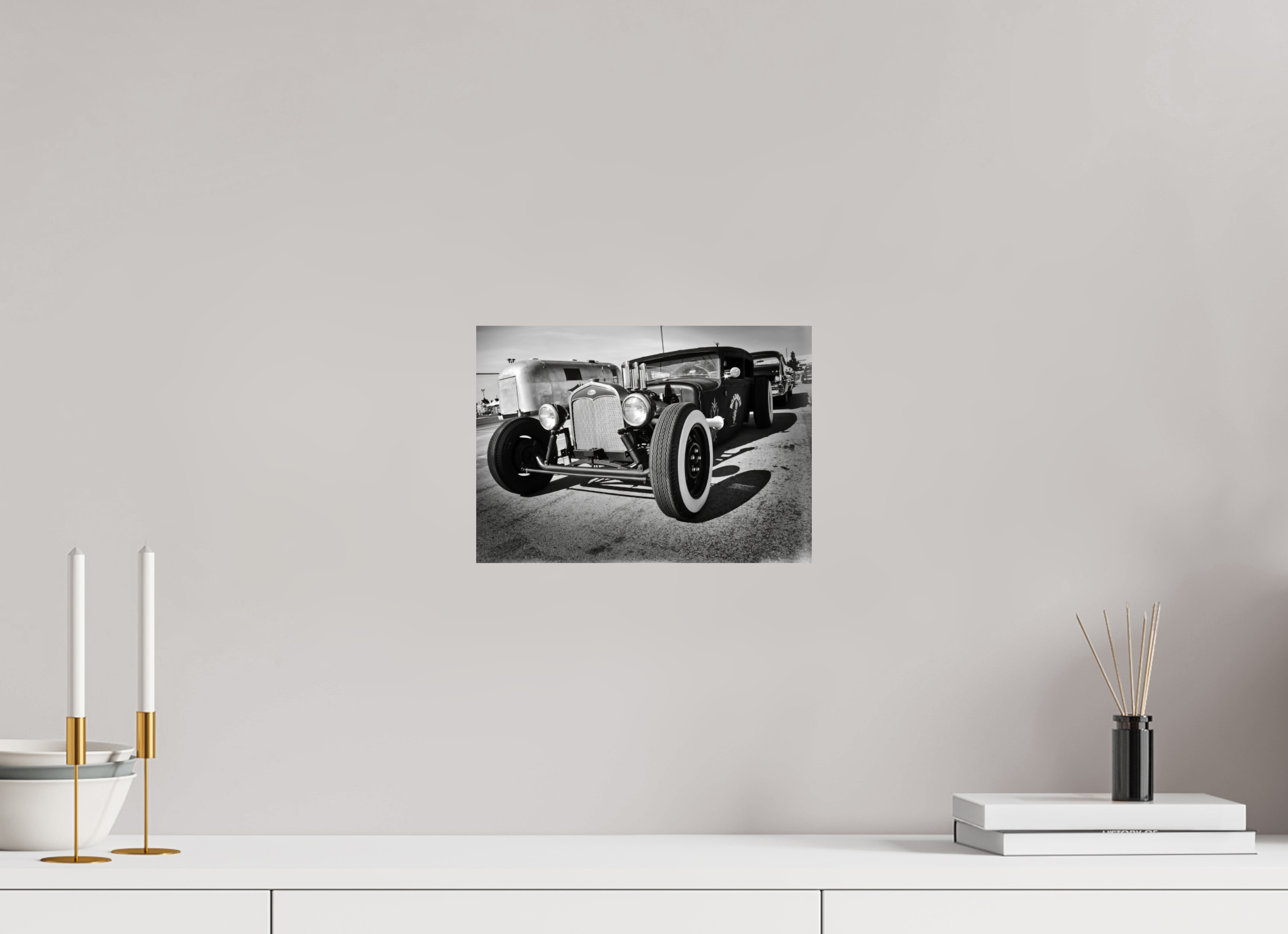 DIN A4 (29,7 x 21 cm), Photo Print On Fuji Crystal DP II The Black Hot Rod