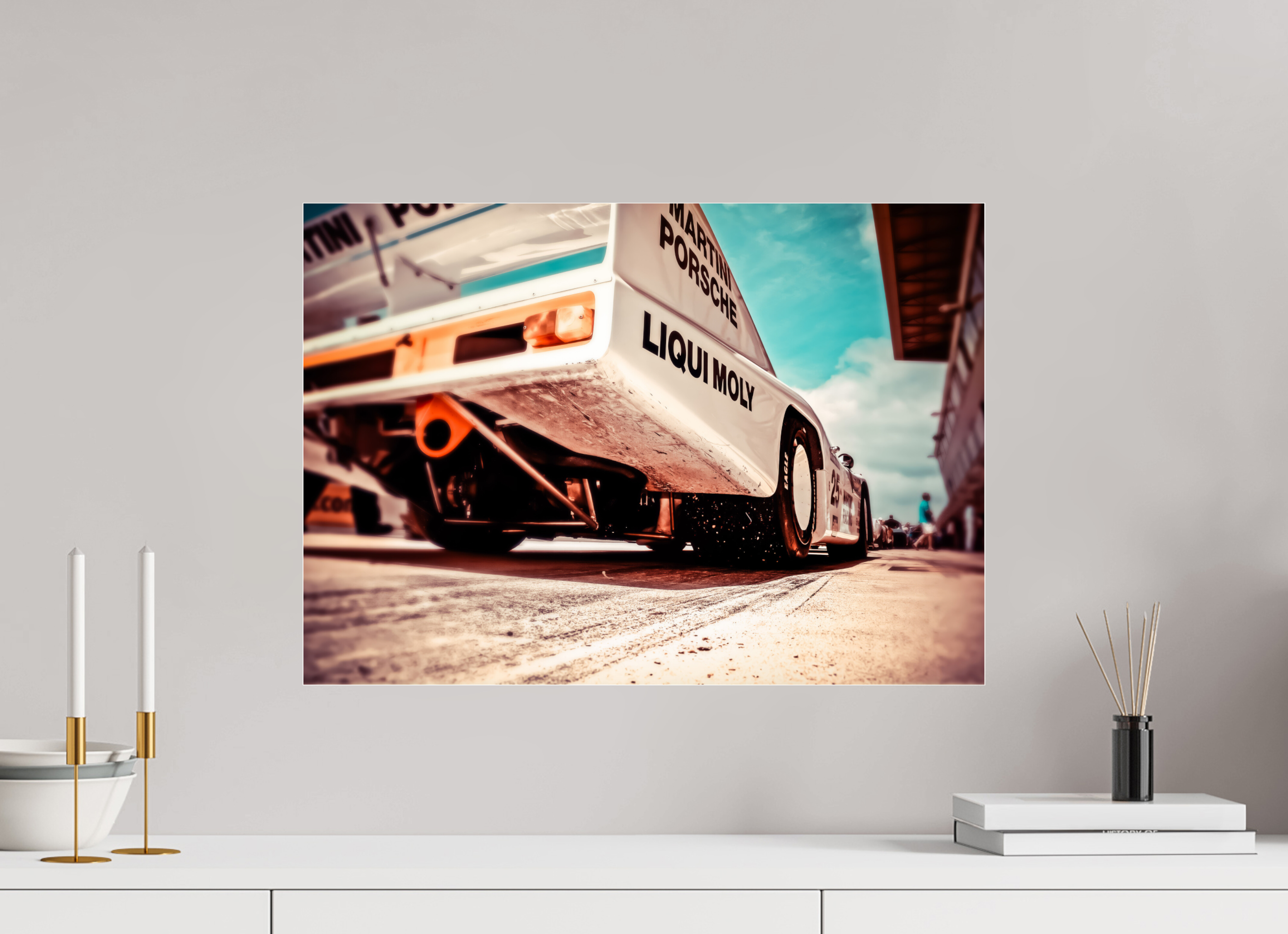 DIN A2 (59,4 x 42 cm), Photo Print Under Acrylic Glass Le Mans 24 Heures du Mans Racing - II