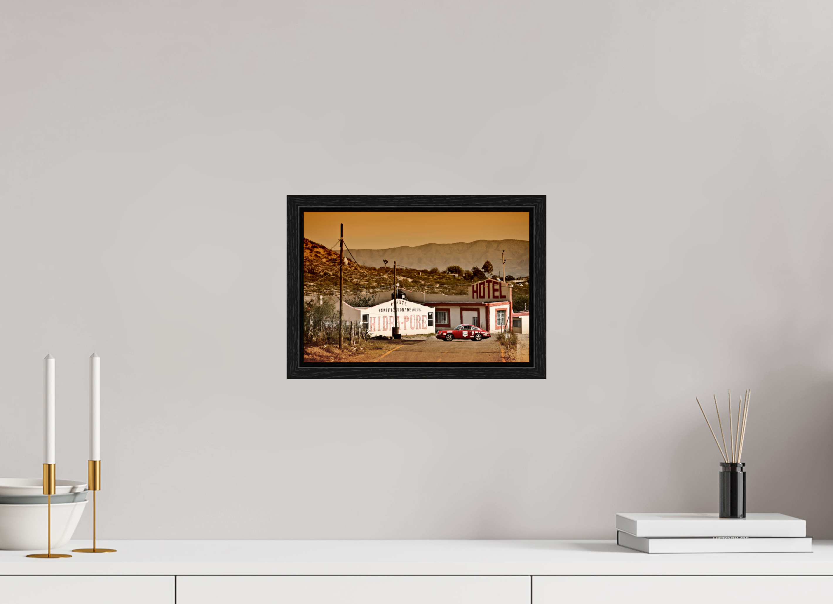 30 x 20 cm, Floater Frame Porsche 911 - La Carrera Panamericana