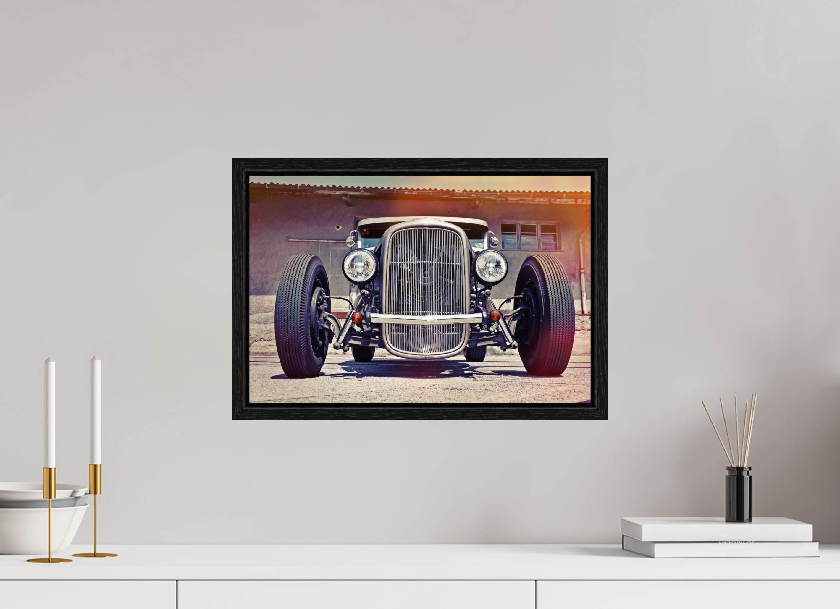 45 x 30 cm, Floater Frame Jay Jay's Hot Rod