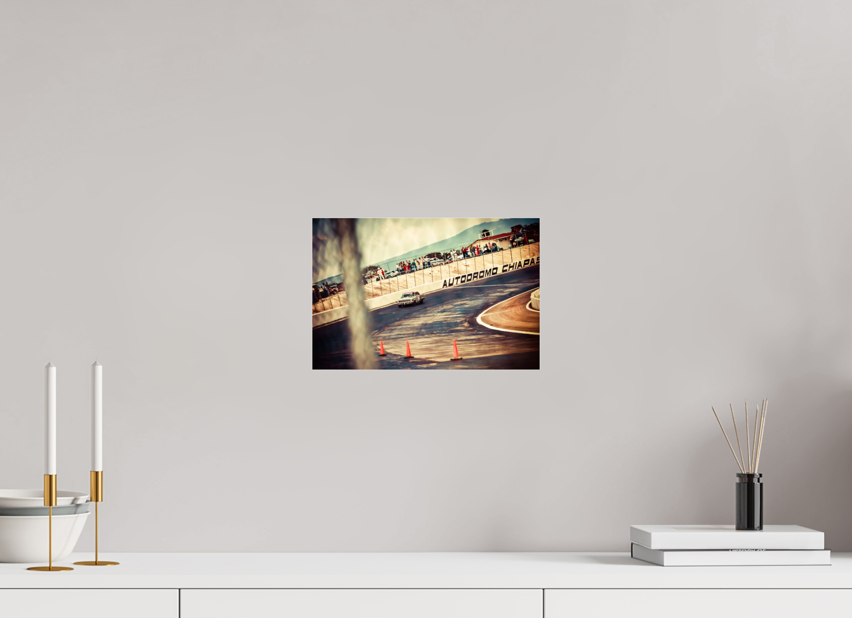 30 x 20 cm, Photo Print Under Acrylic Glass La Carrera Panamerica Mexico