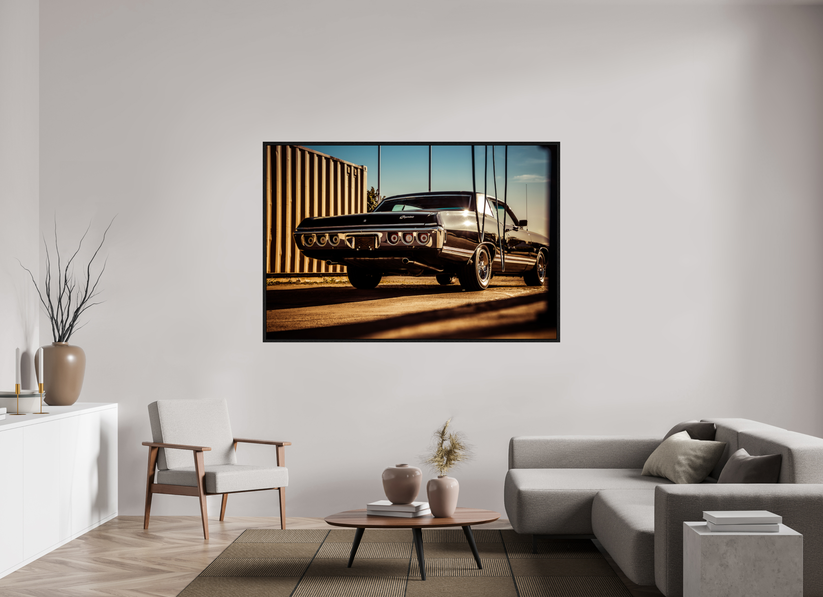 180 x 120 cm, Floater Frame 1968 Chevrolet Caprice