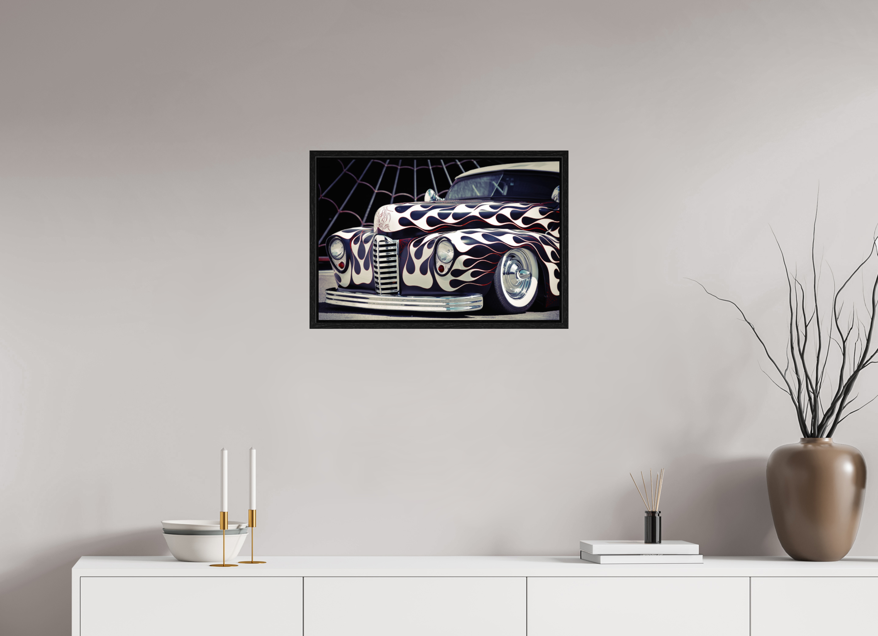 60 x 40 cm, Floater Frame 1941 Ford Kustom | Counts Kustoms