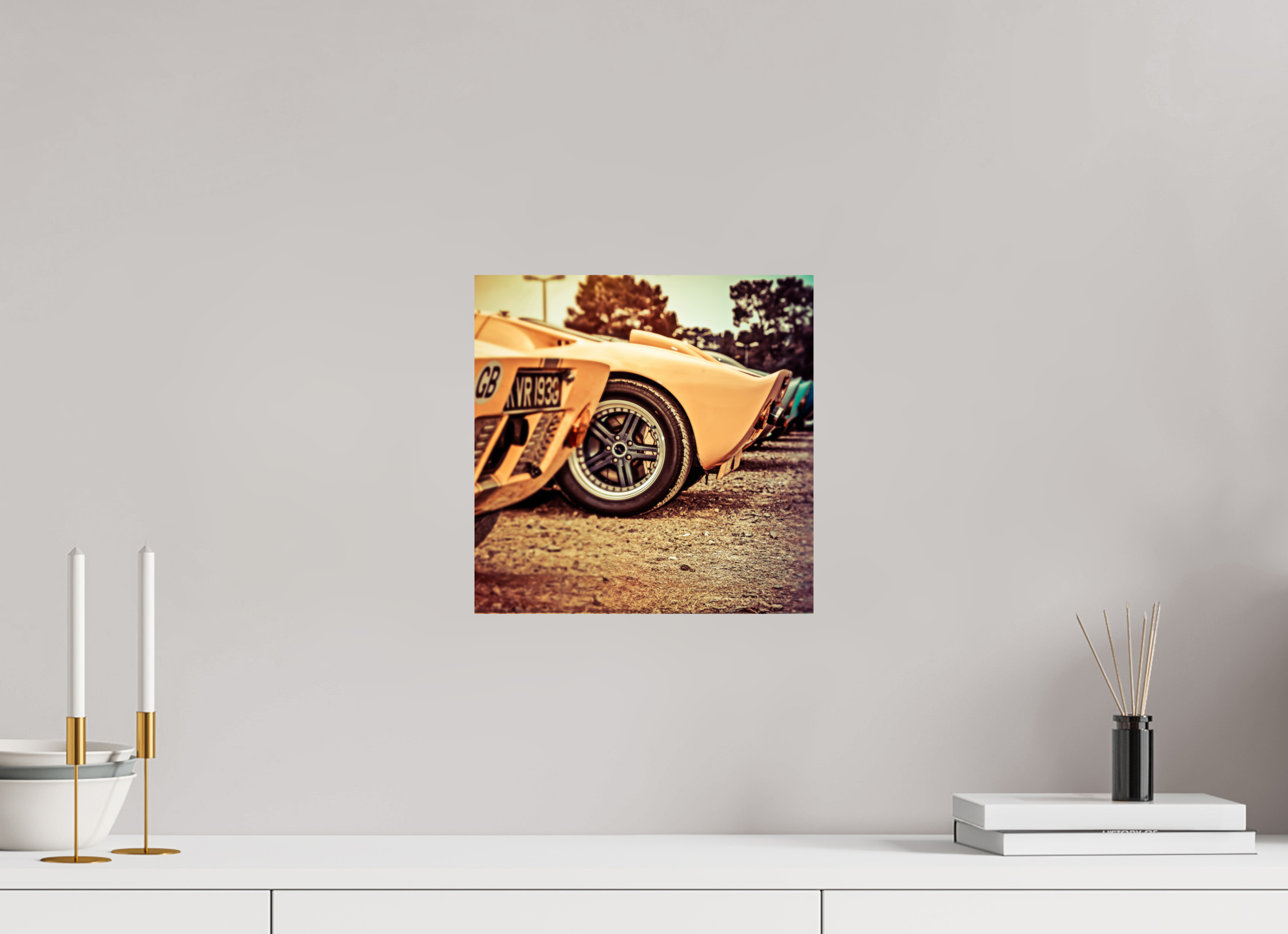 30 x 30 cm, Photo Print On Fuji Crystal DP II Le Mans 24 Heures du Mans Racing - Ford