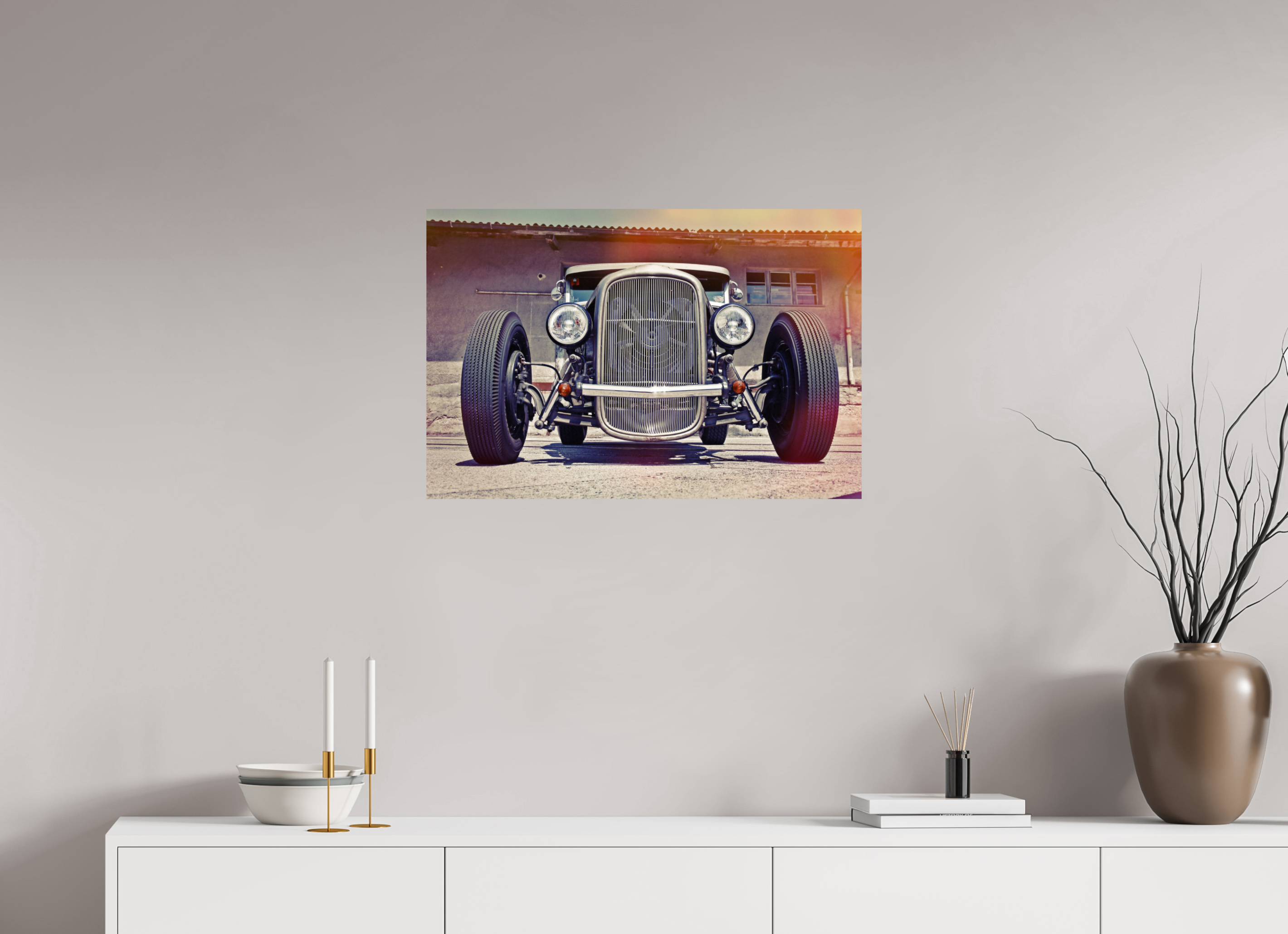 75 x 50 cm, Photo Print On Fuji Crystal DP II Jay Jay's Hot Rod