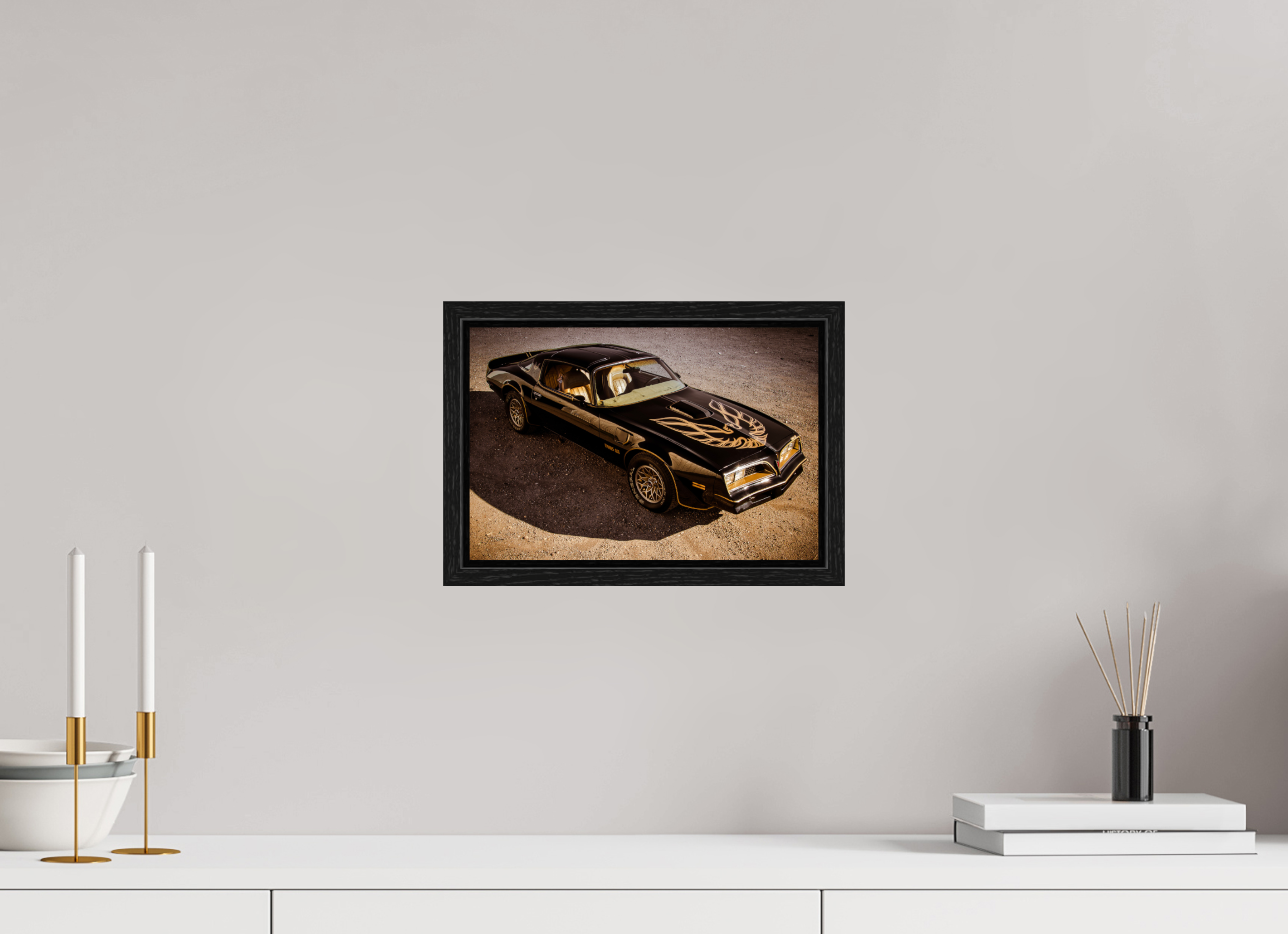 30 x 20 cm, Floater Frame Pontiac Trans Am Firebird | Bandit