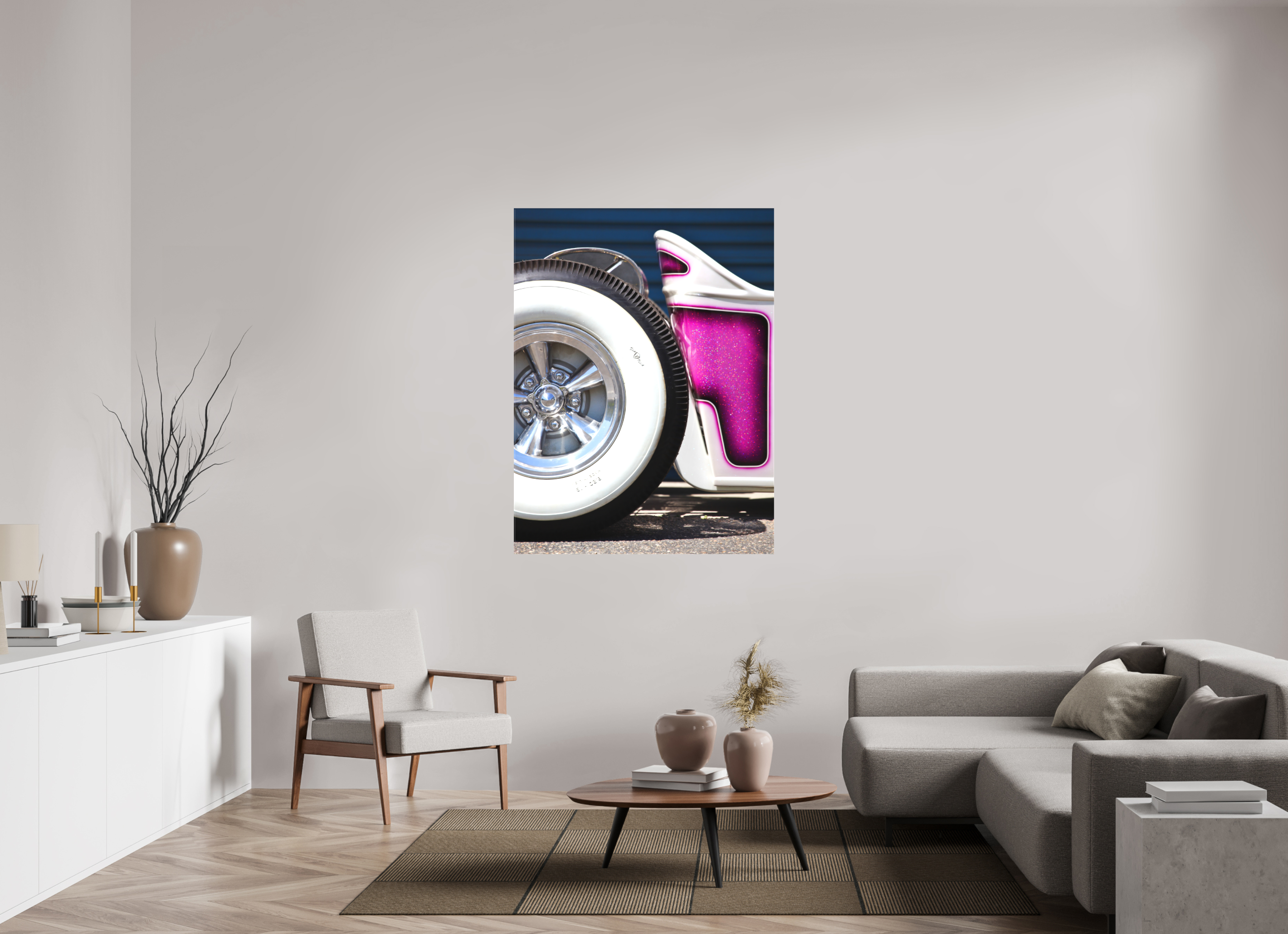 105 x 140 cm, Leinwand matt Hot Rods: Singapore Sling