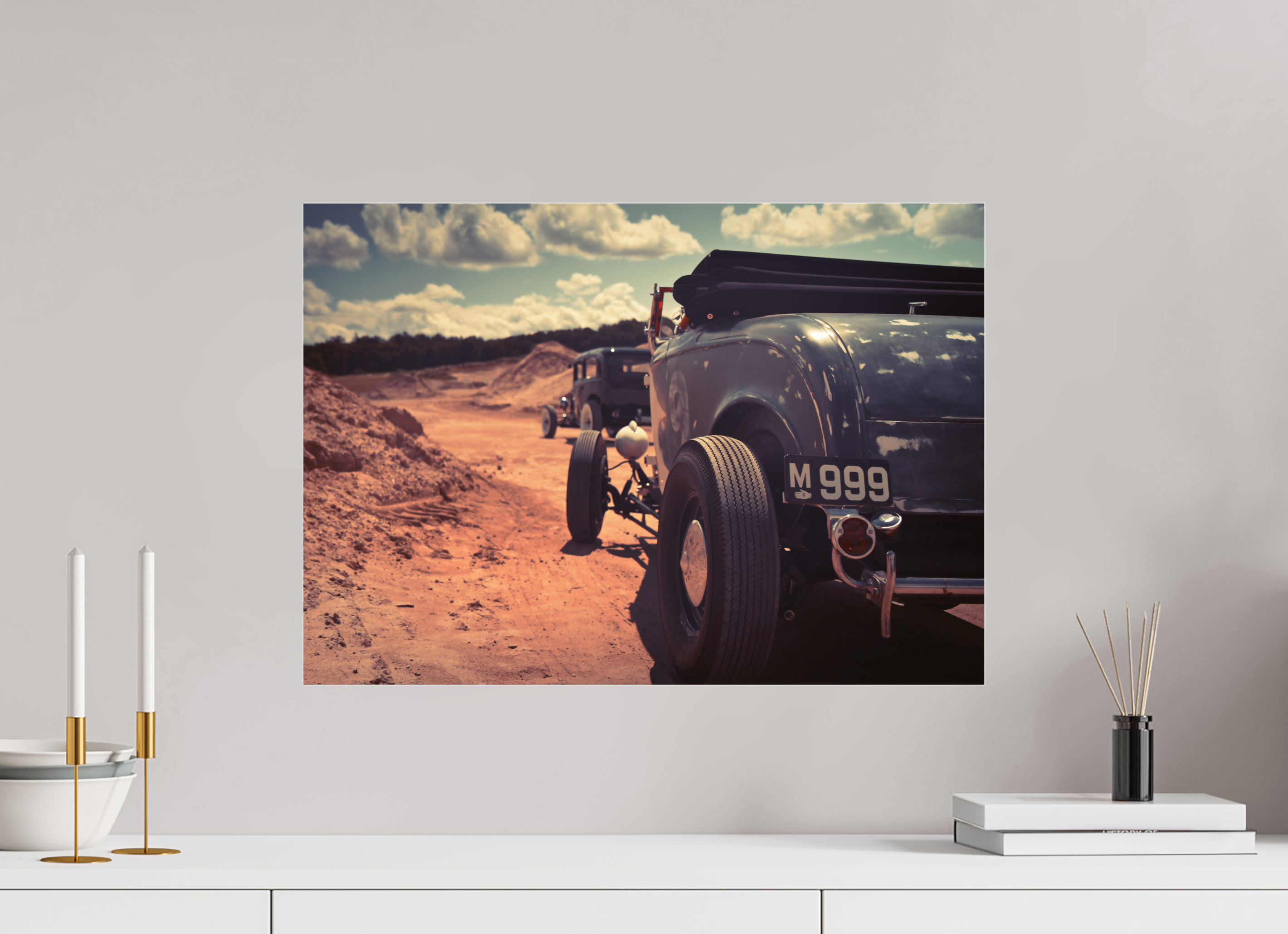 DIN A2 (59,4 x 42 cm), Photo Print Under Acrylic Glass Hot Rods at South Island Rumble
