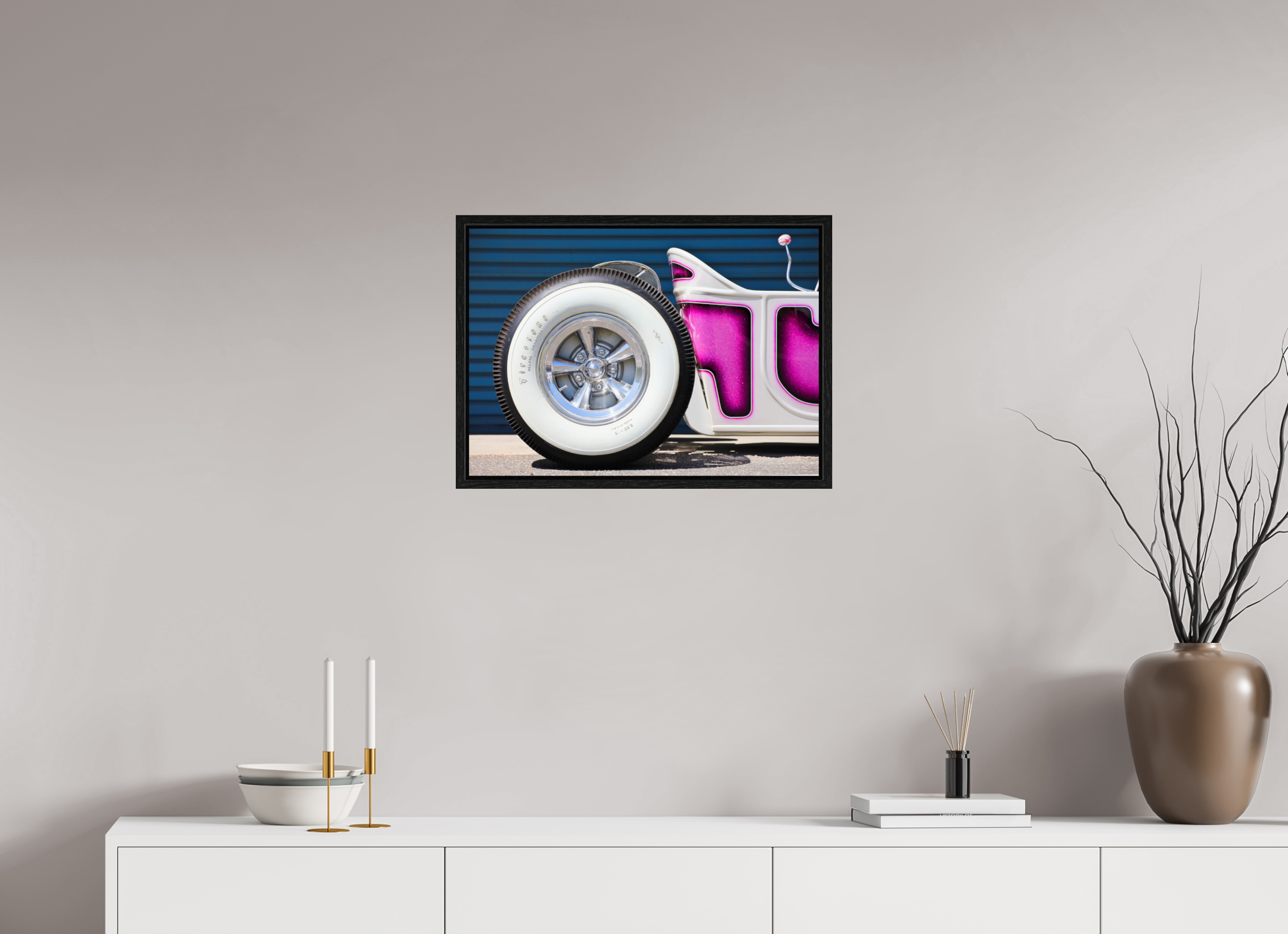 DIN A2 (59,4 x 42 cm), Floater Frame Hot Rod Signapore Sling II