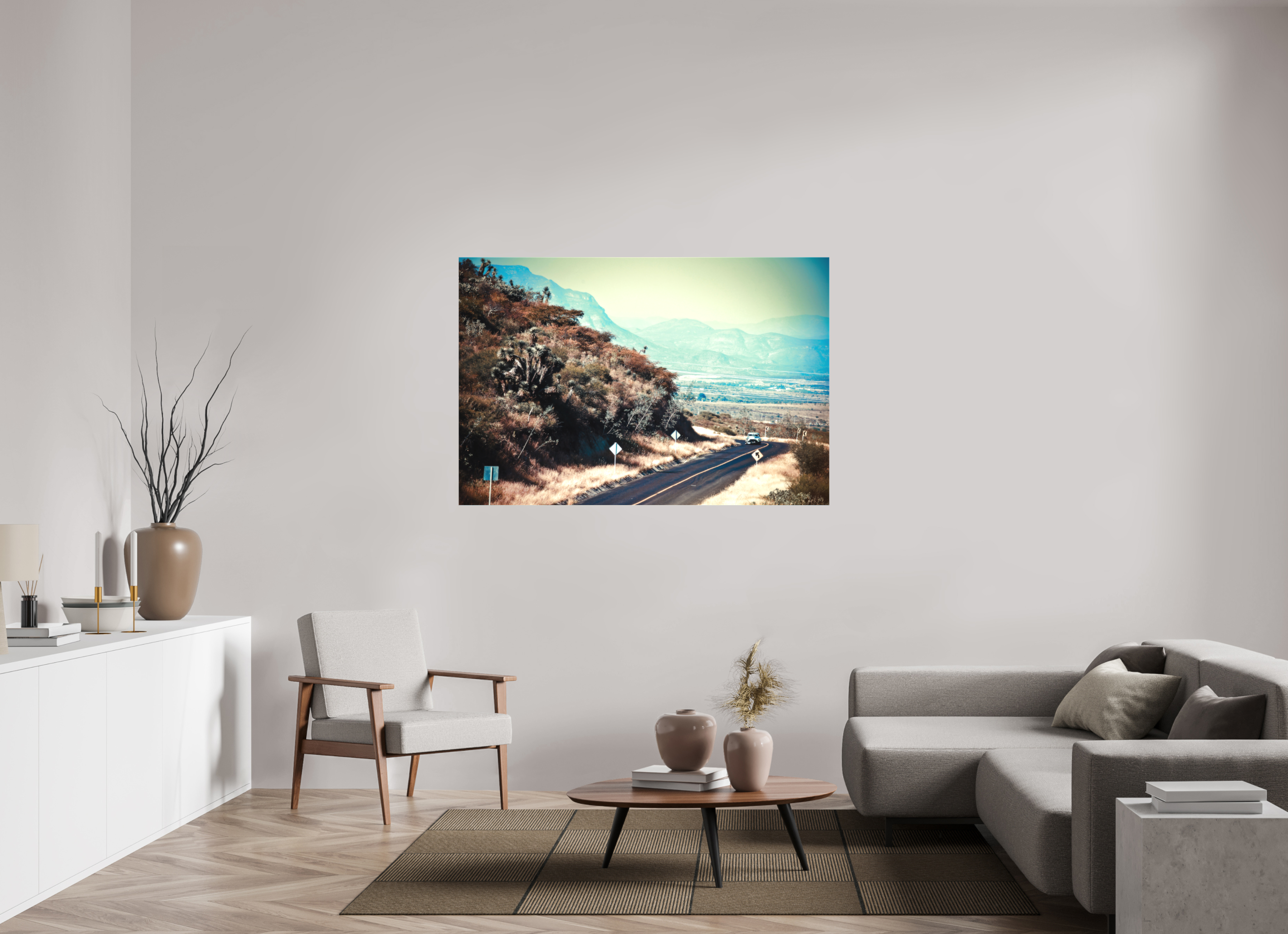 150 x 100 cm, Leinwand matt La Carrera Panamerica Mexico - V
