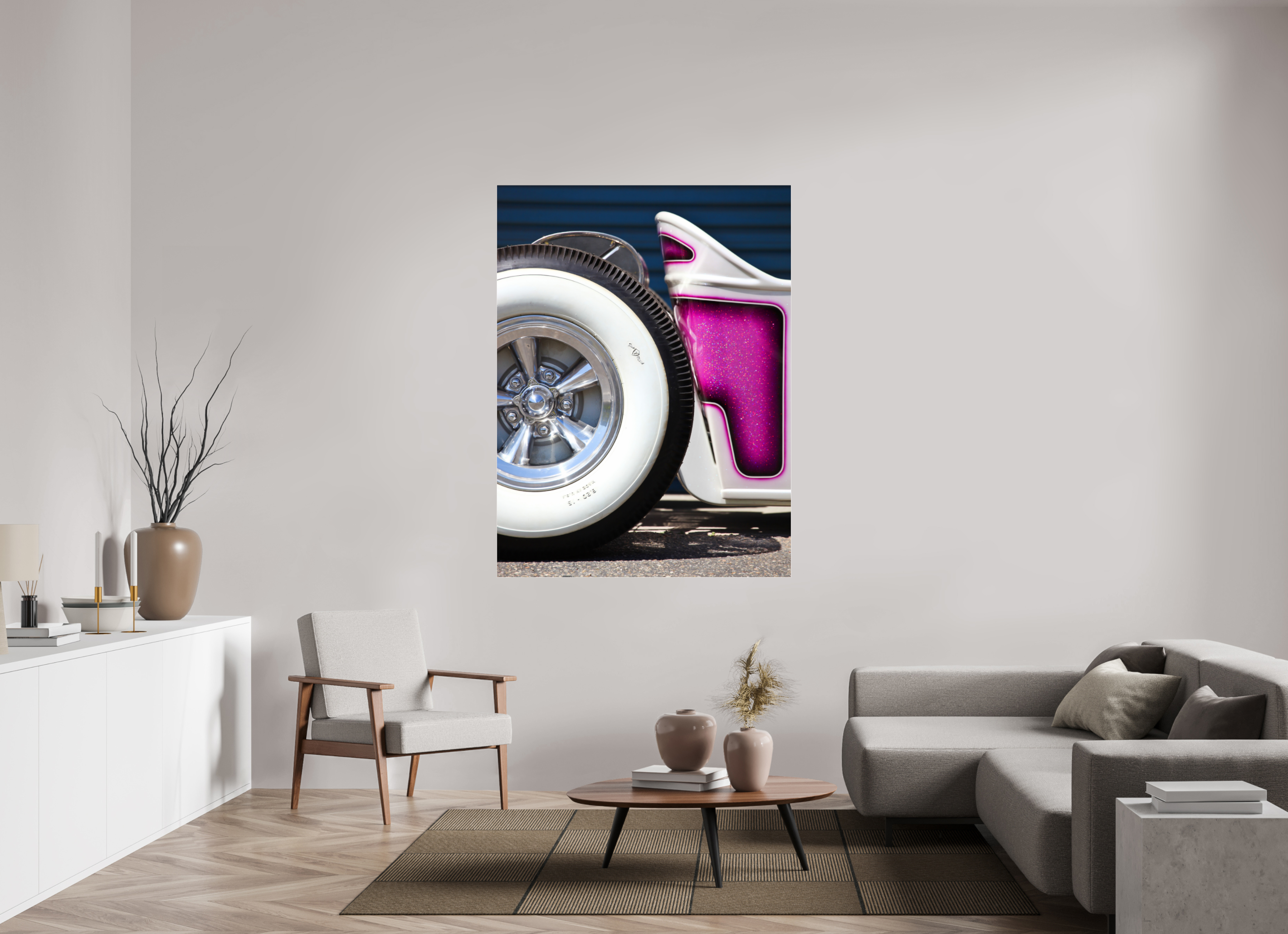 120 x 160 cm, Photo Print Under Acrylic Glass Hot Rods: Singapore Sling