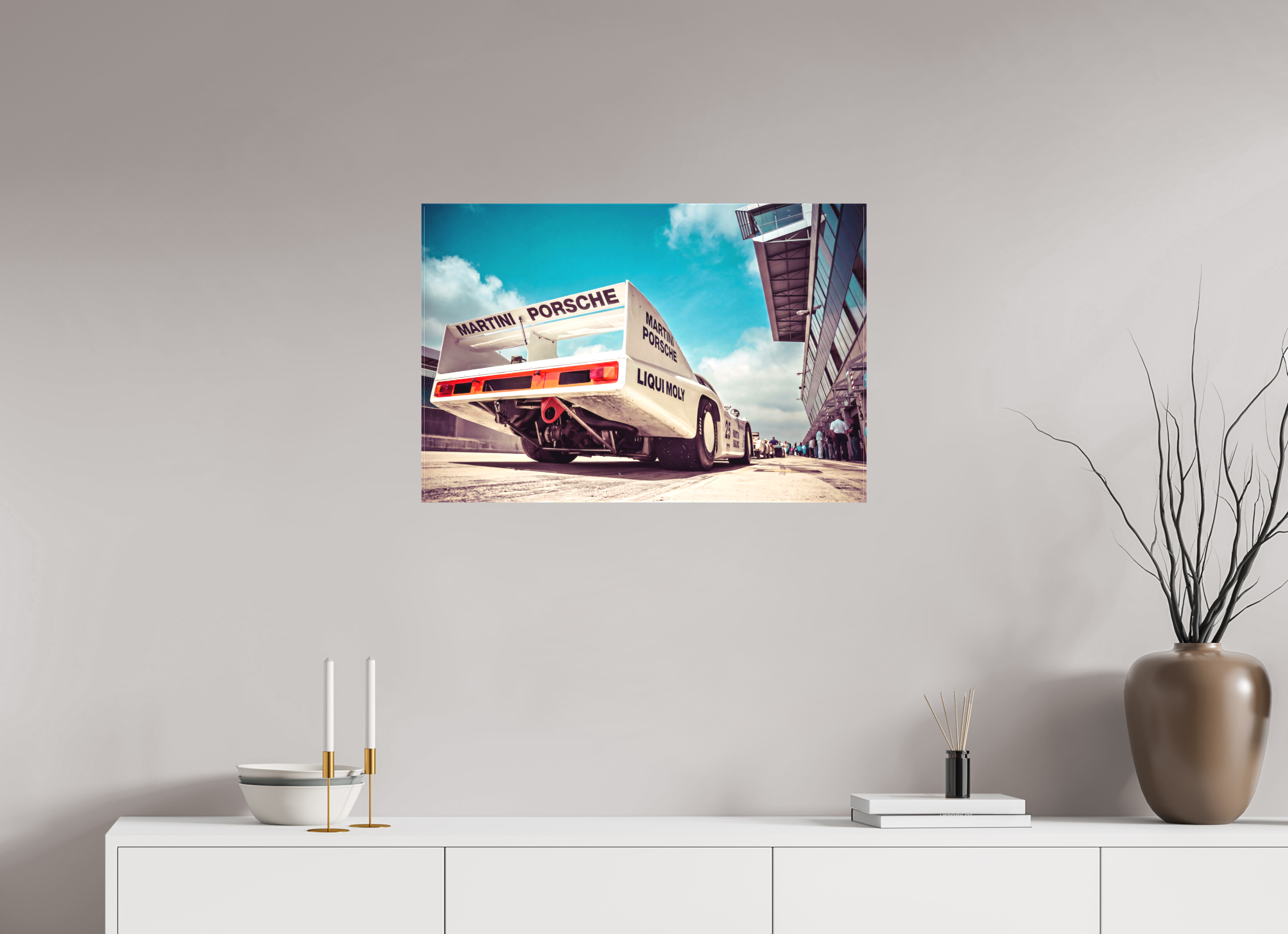 75 x 50 cm, Leinwand matt Le Mans - Porsche 936