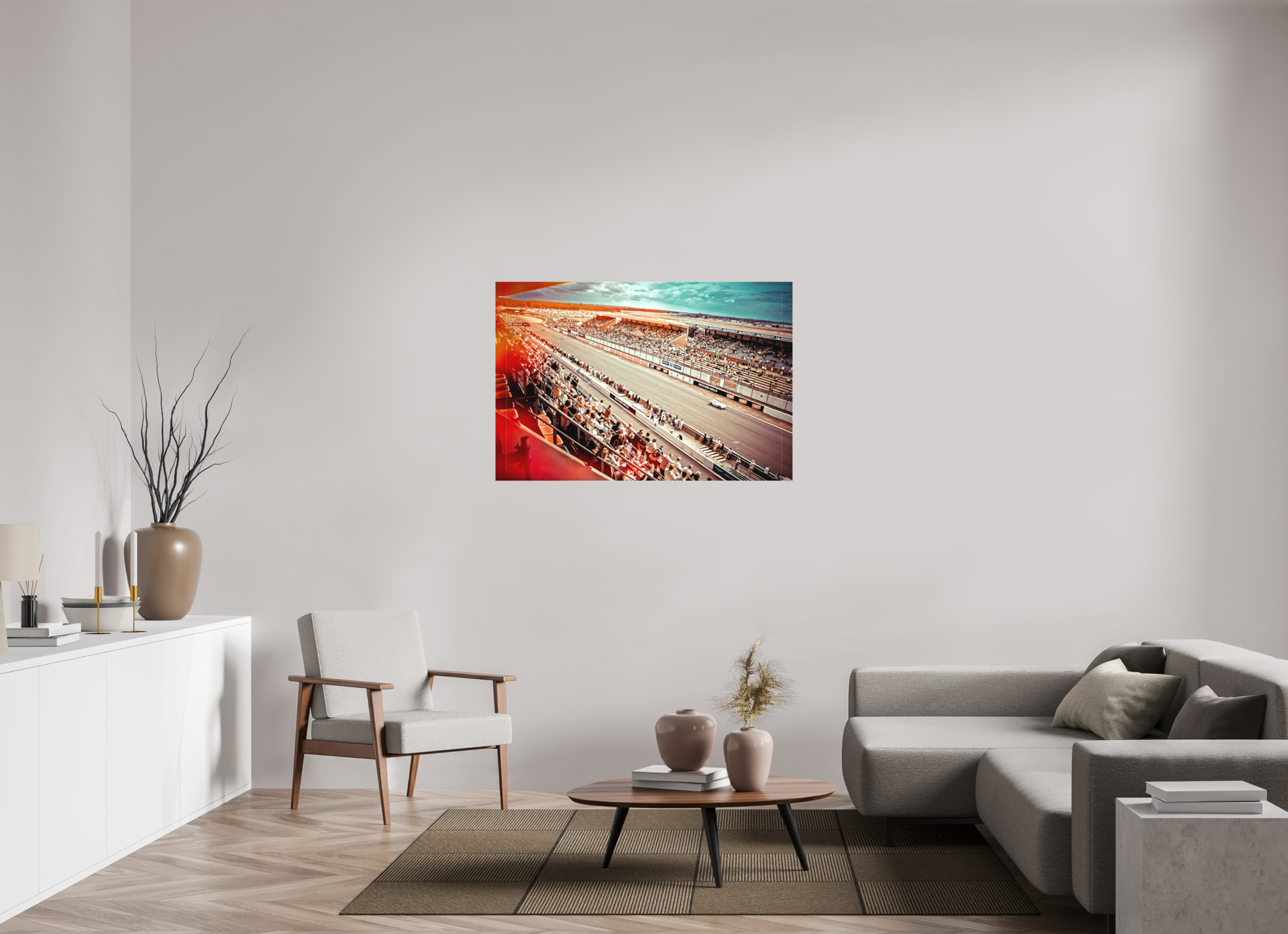 120 x 80 cm, Leinwand matt Le Mans - Circuit de la Sarthe