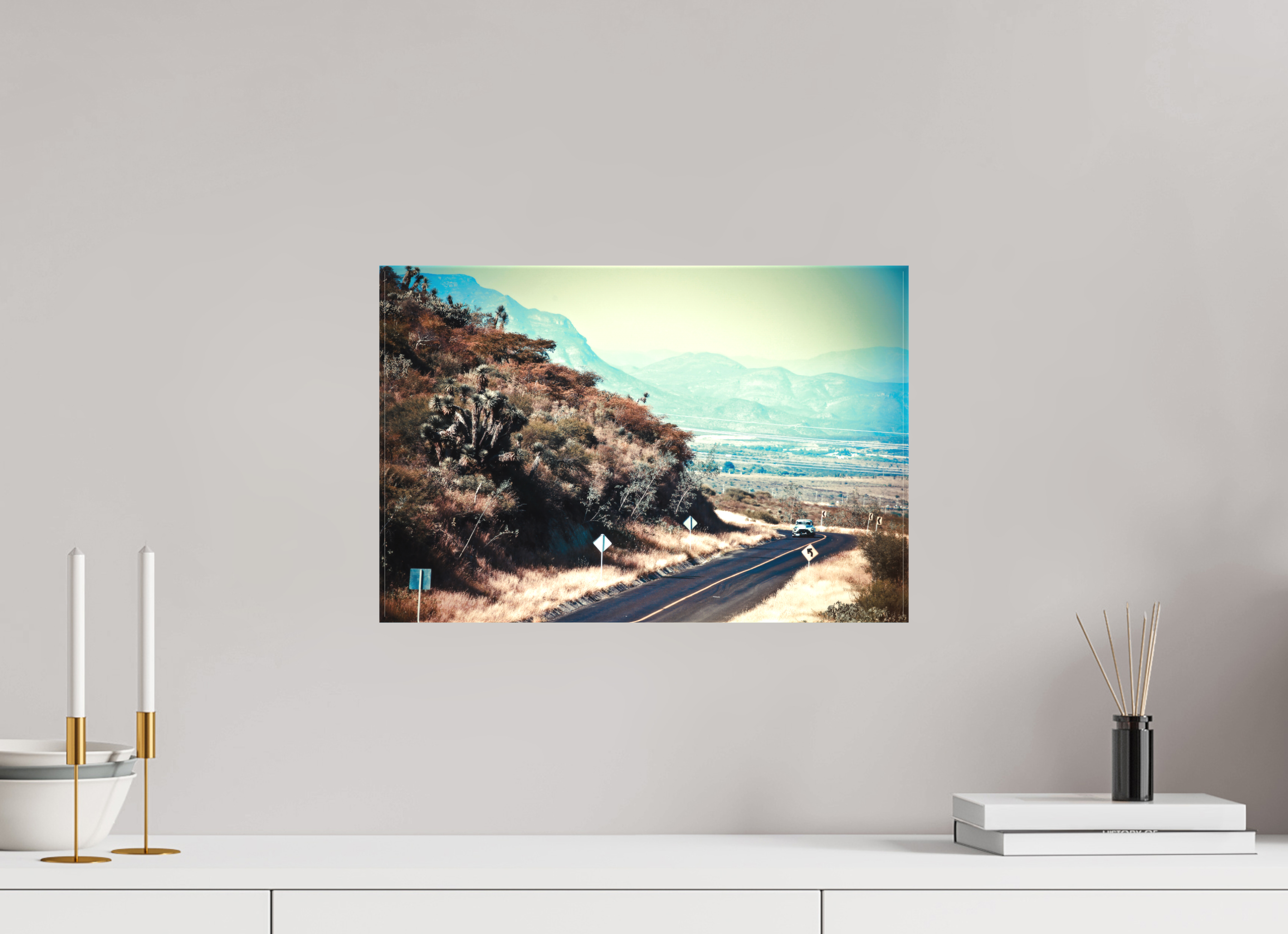 45 x 30 cm, Leinwand matt La Carrera Panamerica Mexico - V