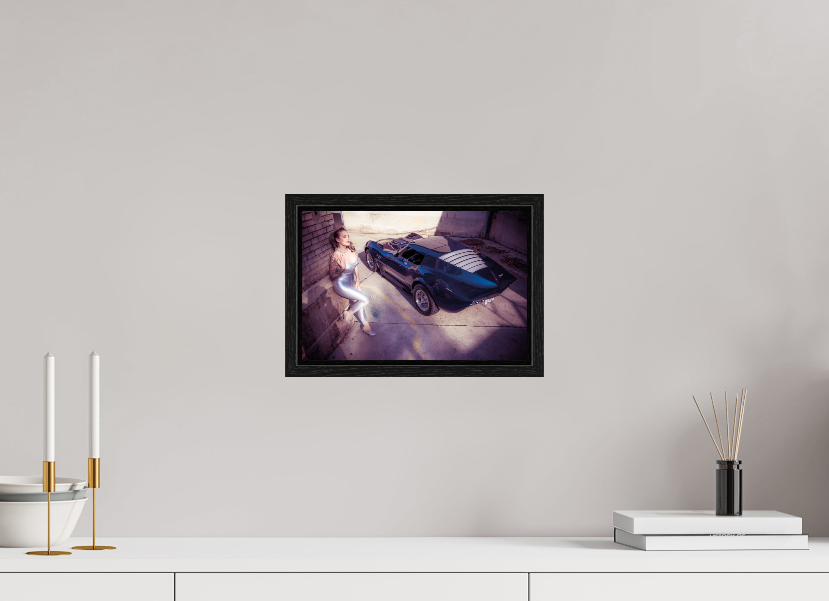 30 x 20 cm, Floater Frame Zoe Scarlett Maka Shark II