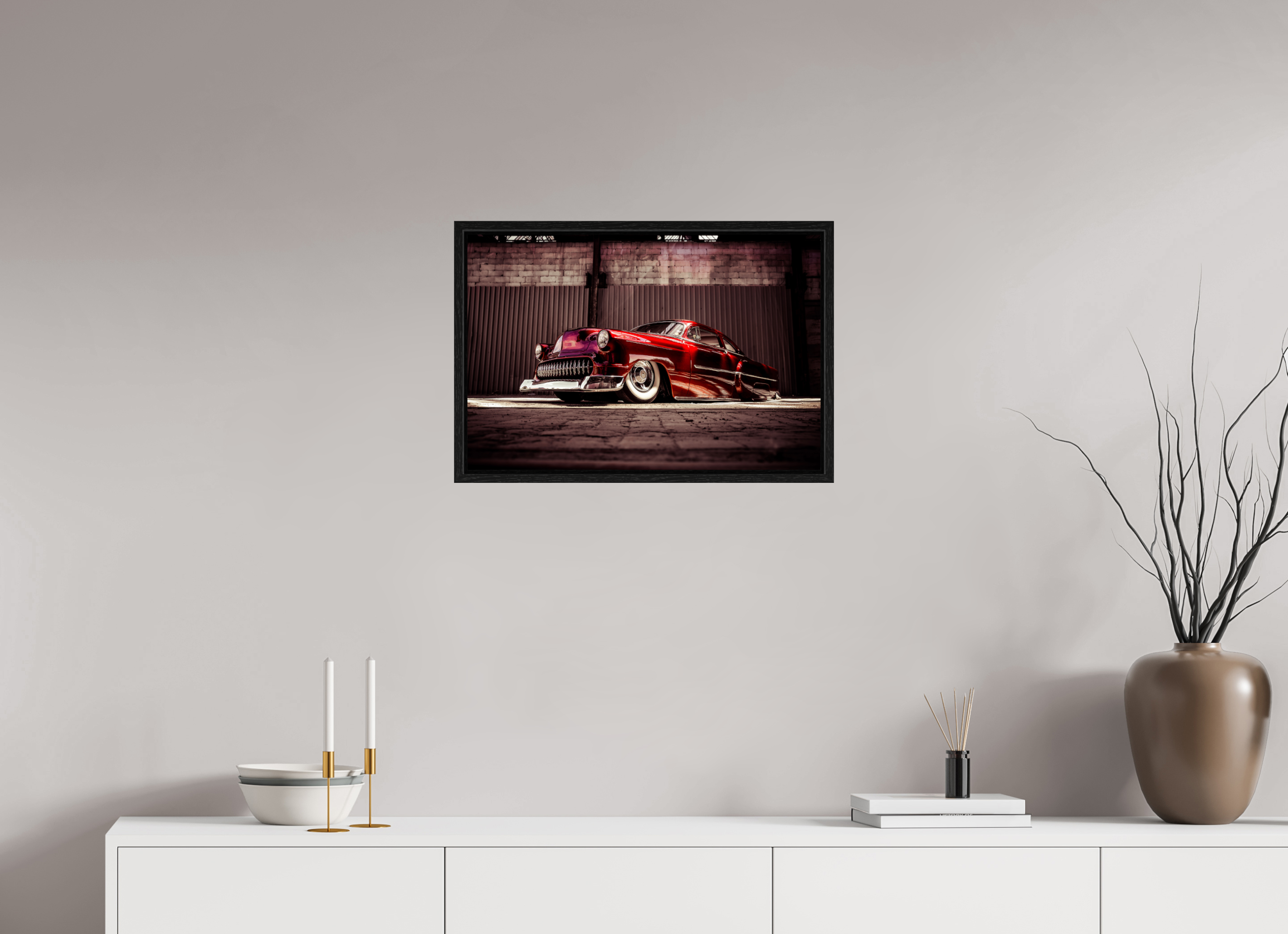60 x 40 cm, Floater Frame The Kandy Devil Kustom