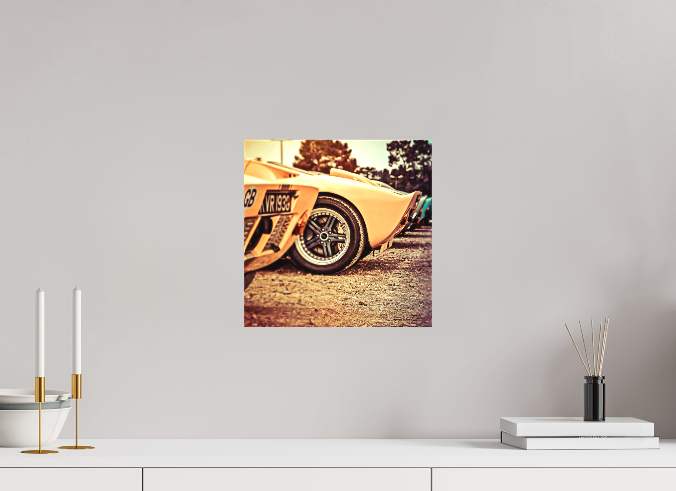 30 x 30 cm, Leinwand matt Le Mans 24 Heures du Mans Racing - Ford