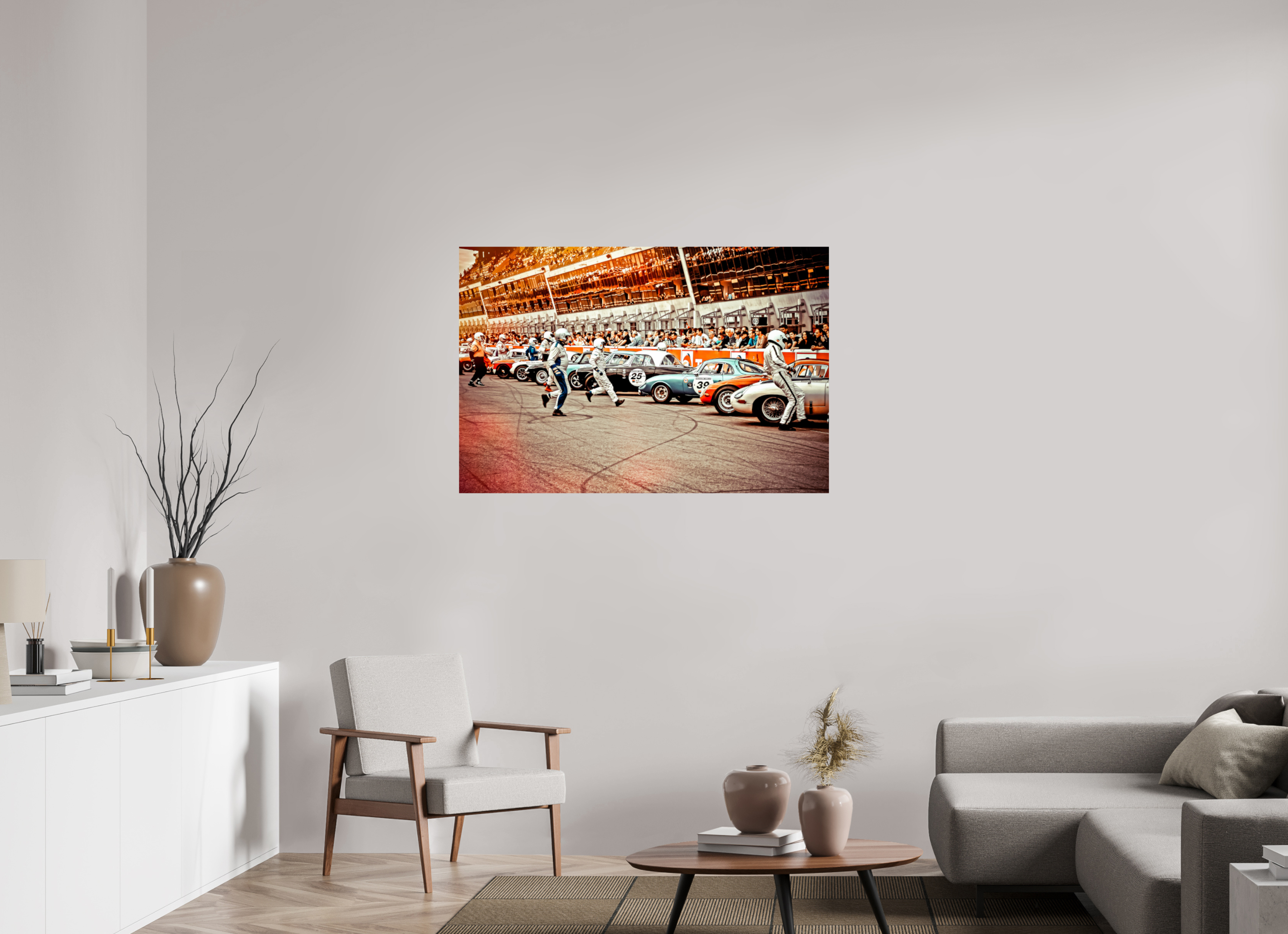 120 x 80 cm, Photo Print On Fuji Crystal DP II Le Mans - Start your Engines