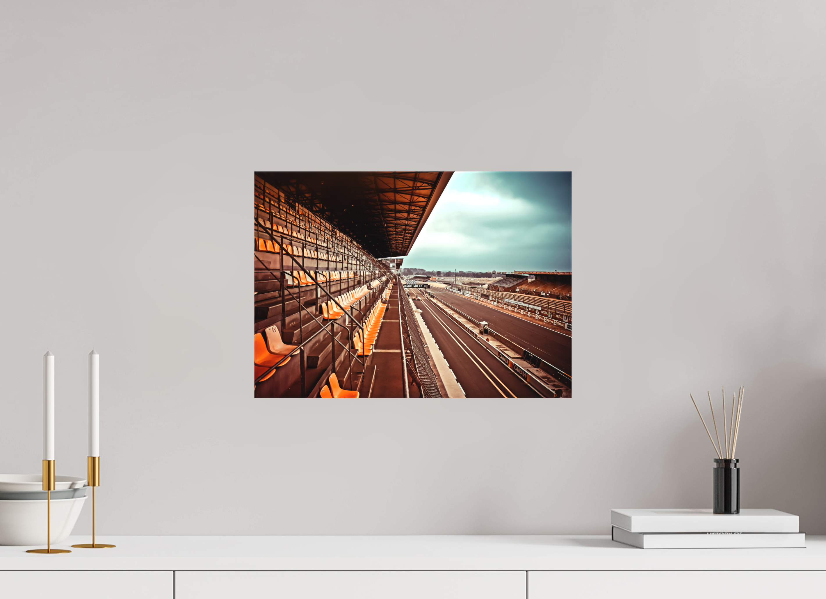 DIN A3 (42 x 29,7 cm), Leinwand matt Le Mans 24 Heures du Mans Racing - III