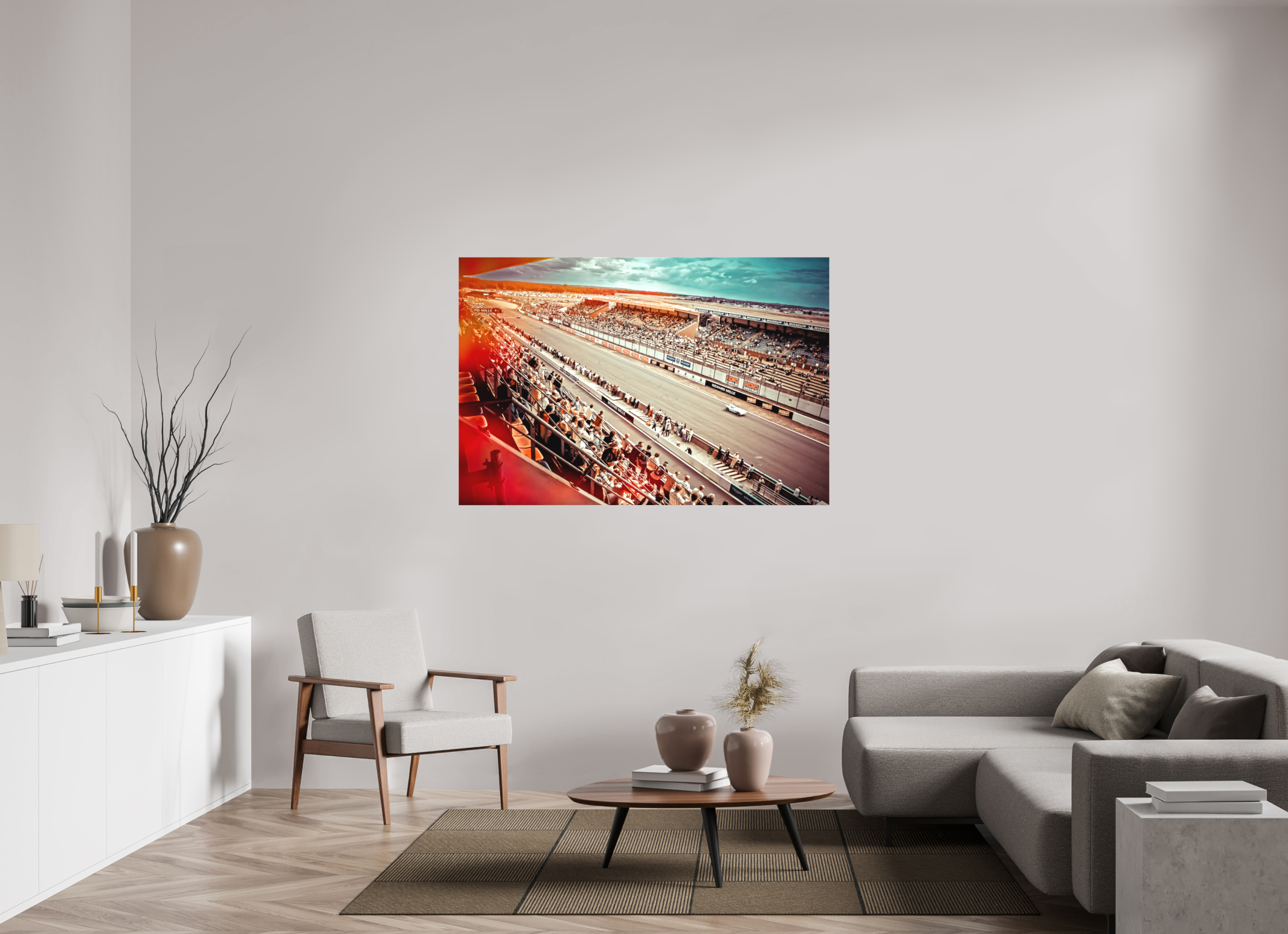 150 x 100 cm, Leinwand matt Le Mans - Circuit de la Sarthe