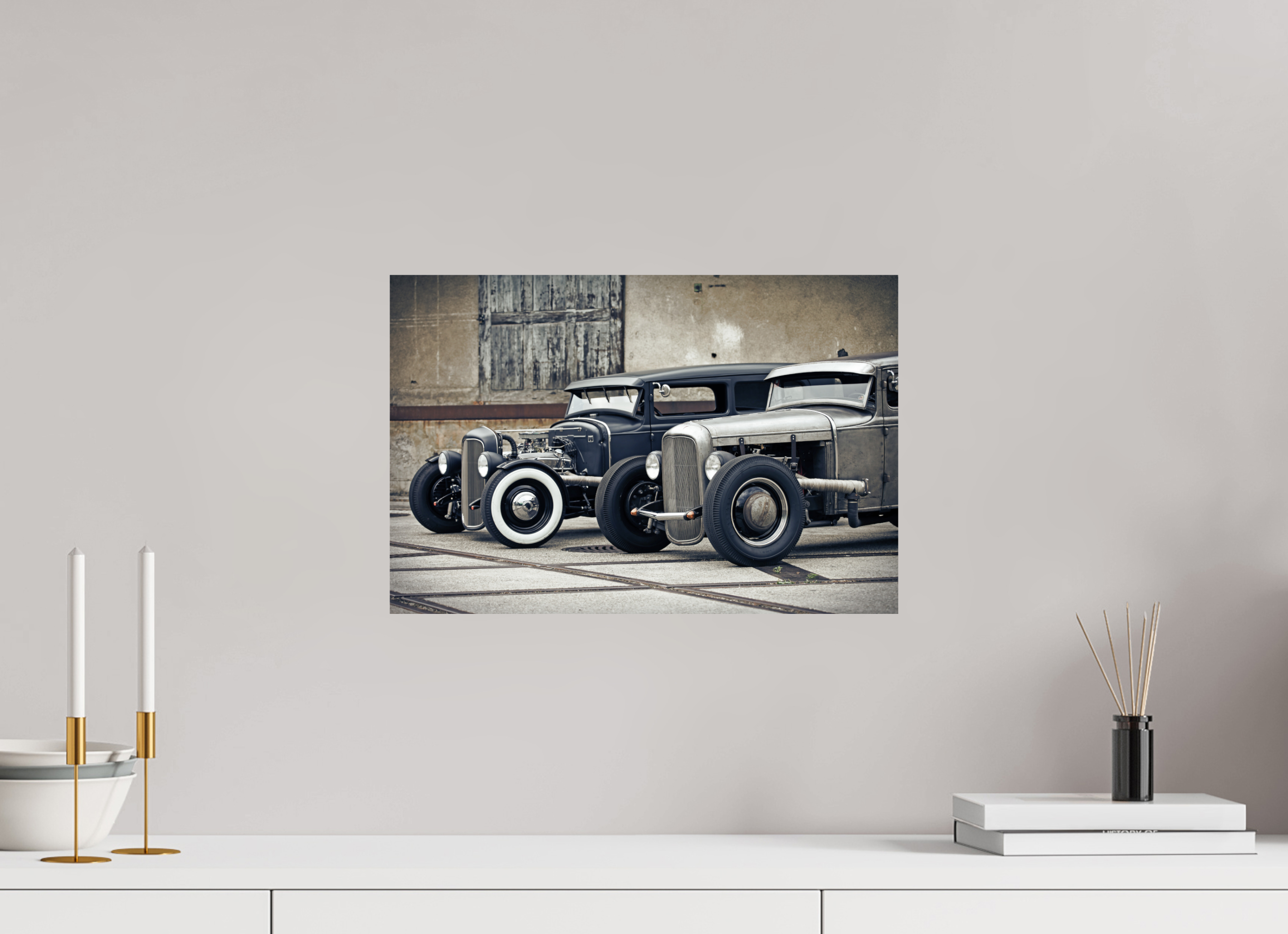 45 x 30 cm, Photo Print On Fuji Crystal DP II Oldschool Hot Rods