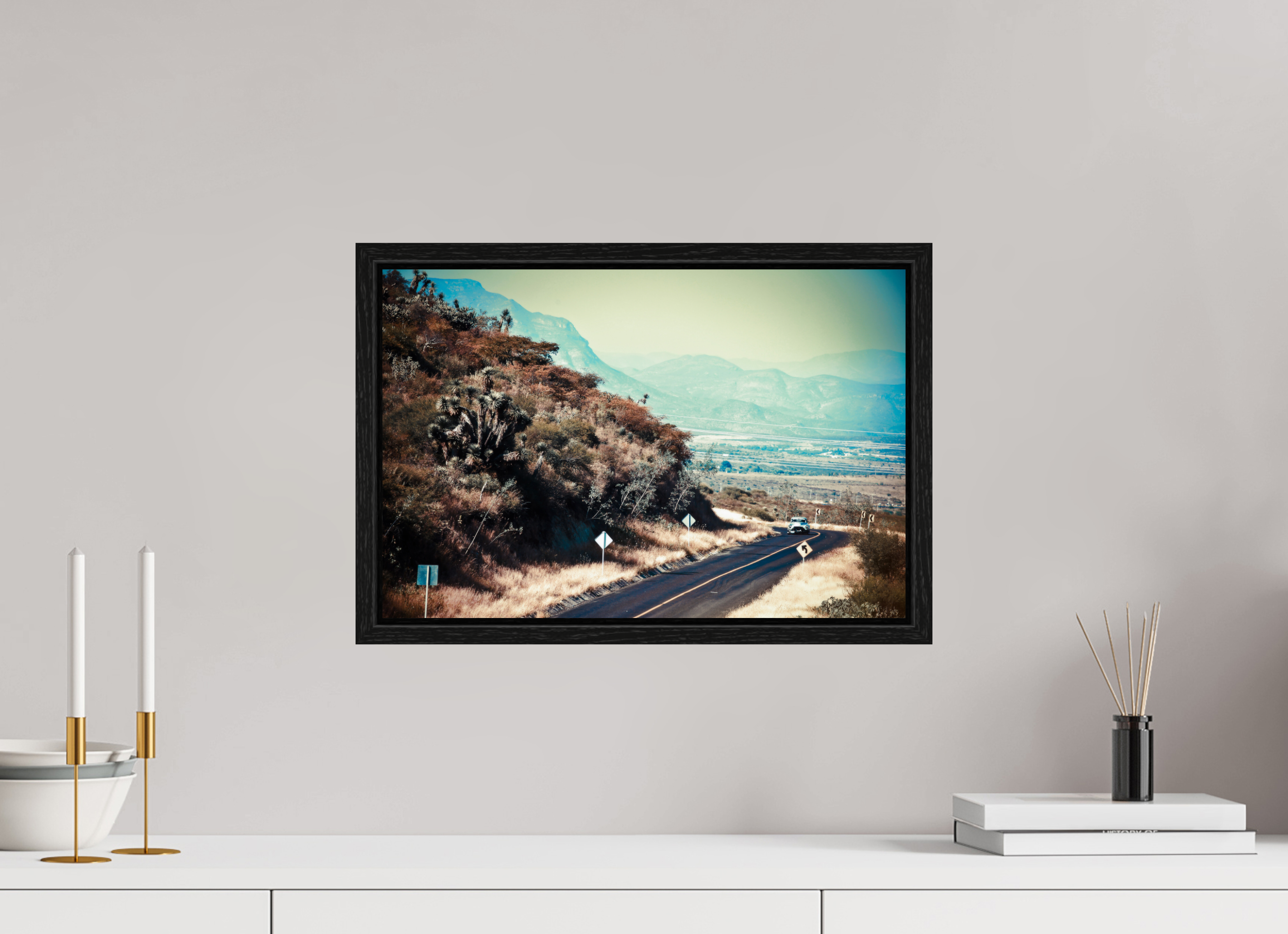 45 x 30 cm, Floater Frame La Carrera Panamerica Mexico - V