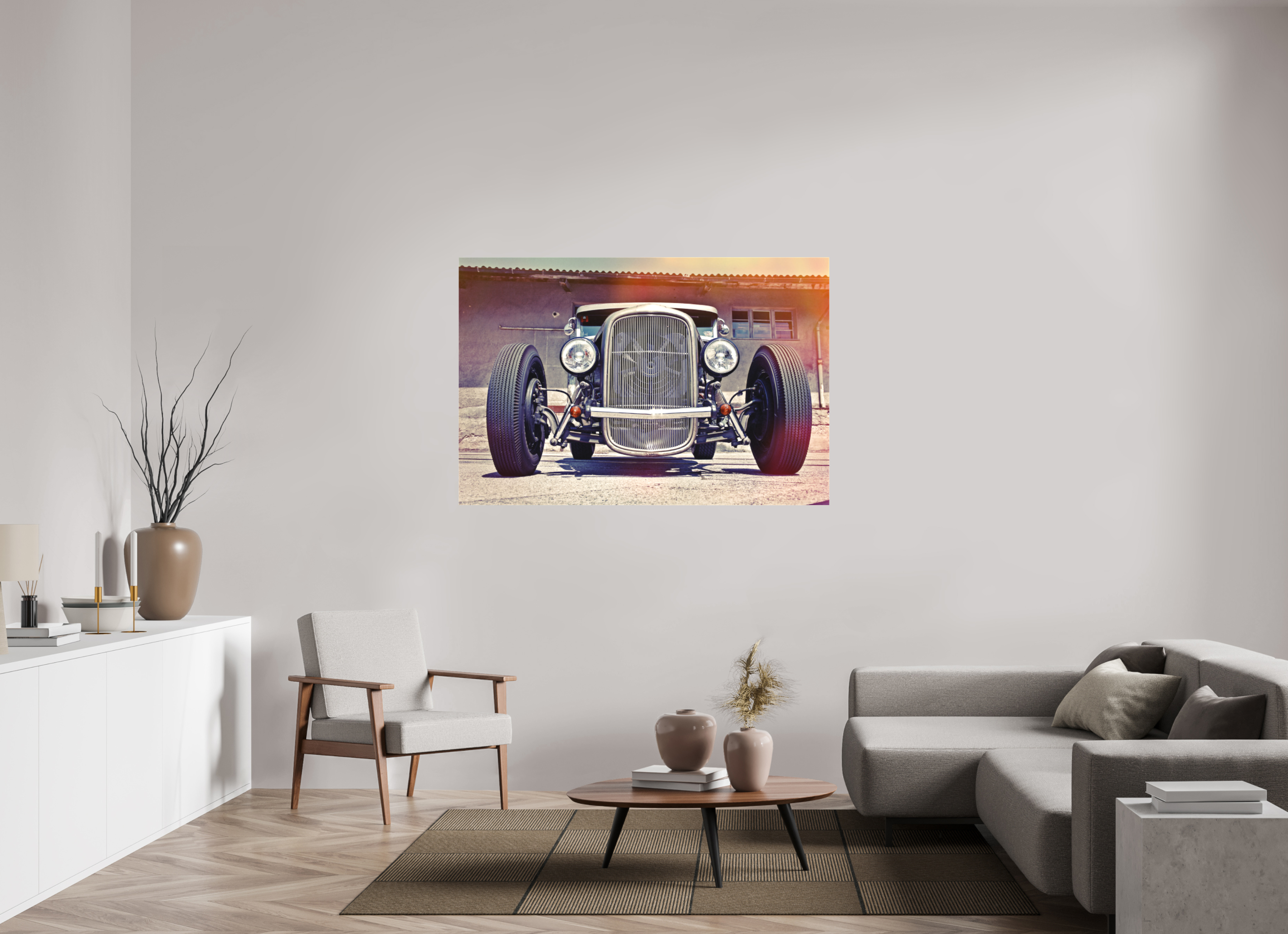 150 x 100 cm, Leinwand matt Jay Jay's Hot Rod