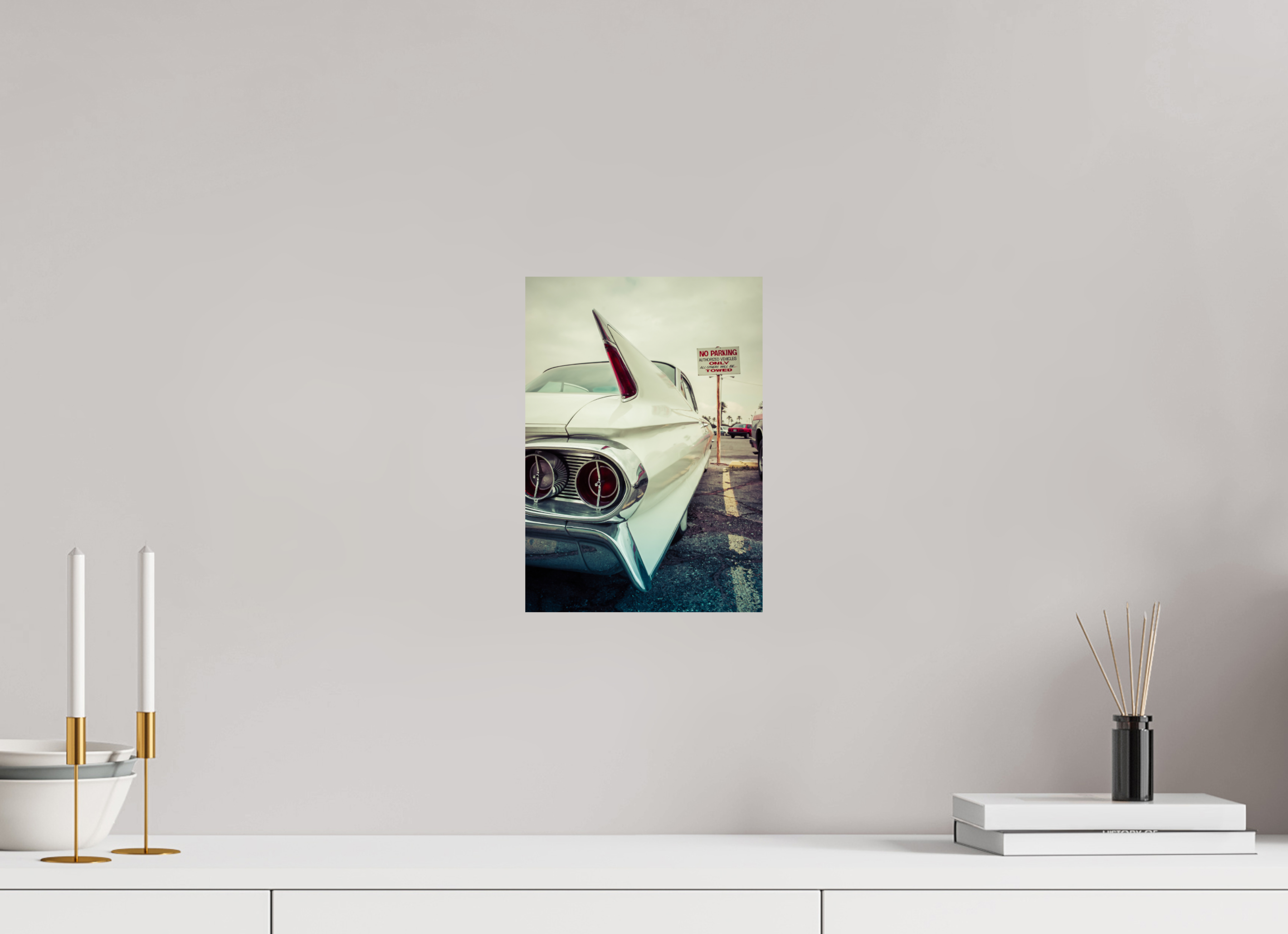 DIN A4 (21 x 29,7 cm), Photo Print On Fuji Crystal DP II White Cadillac Vegas