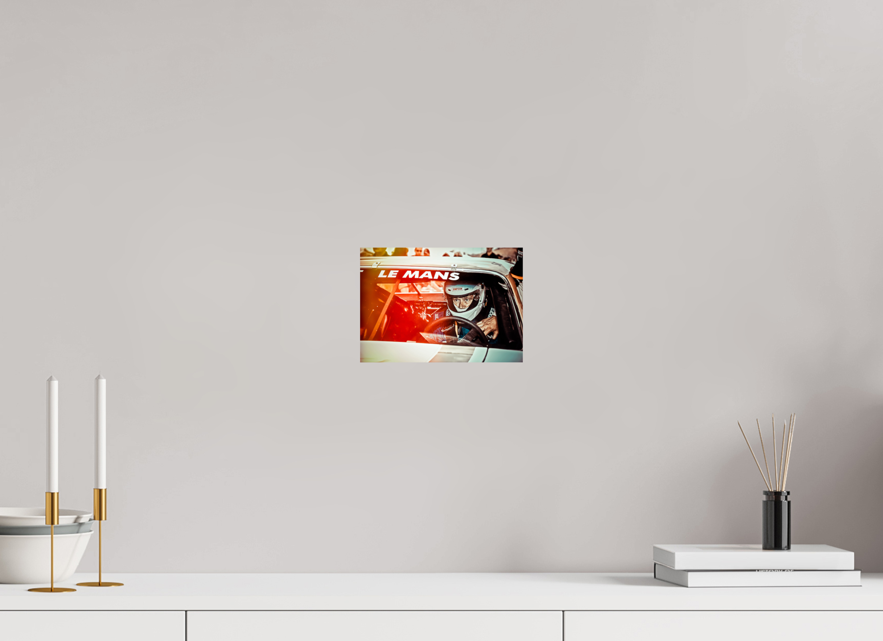 DIN A5 (21 x 14,8 cm), Photo Print On Fuji Crystal DP II Le Mans 24 Heures du Mans Racing - Dodge Charger
