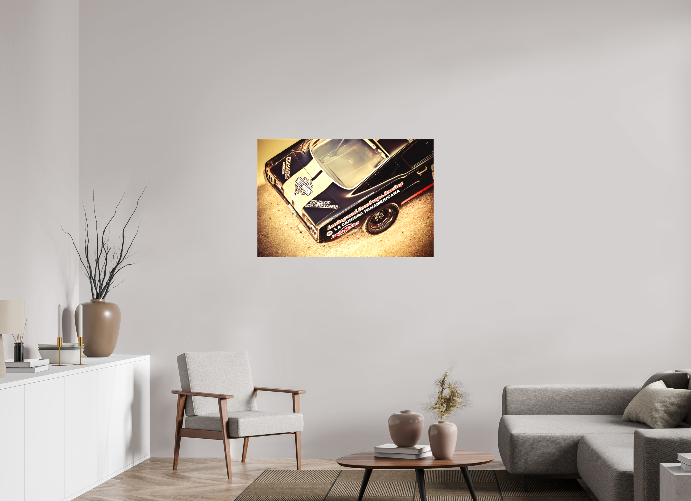 105 x 70 cm, Leinwand matt La Carrera Panamerica Mexico - II
