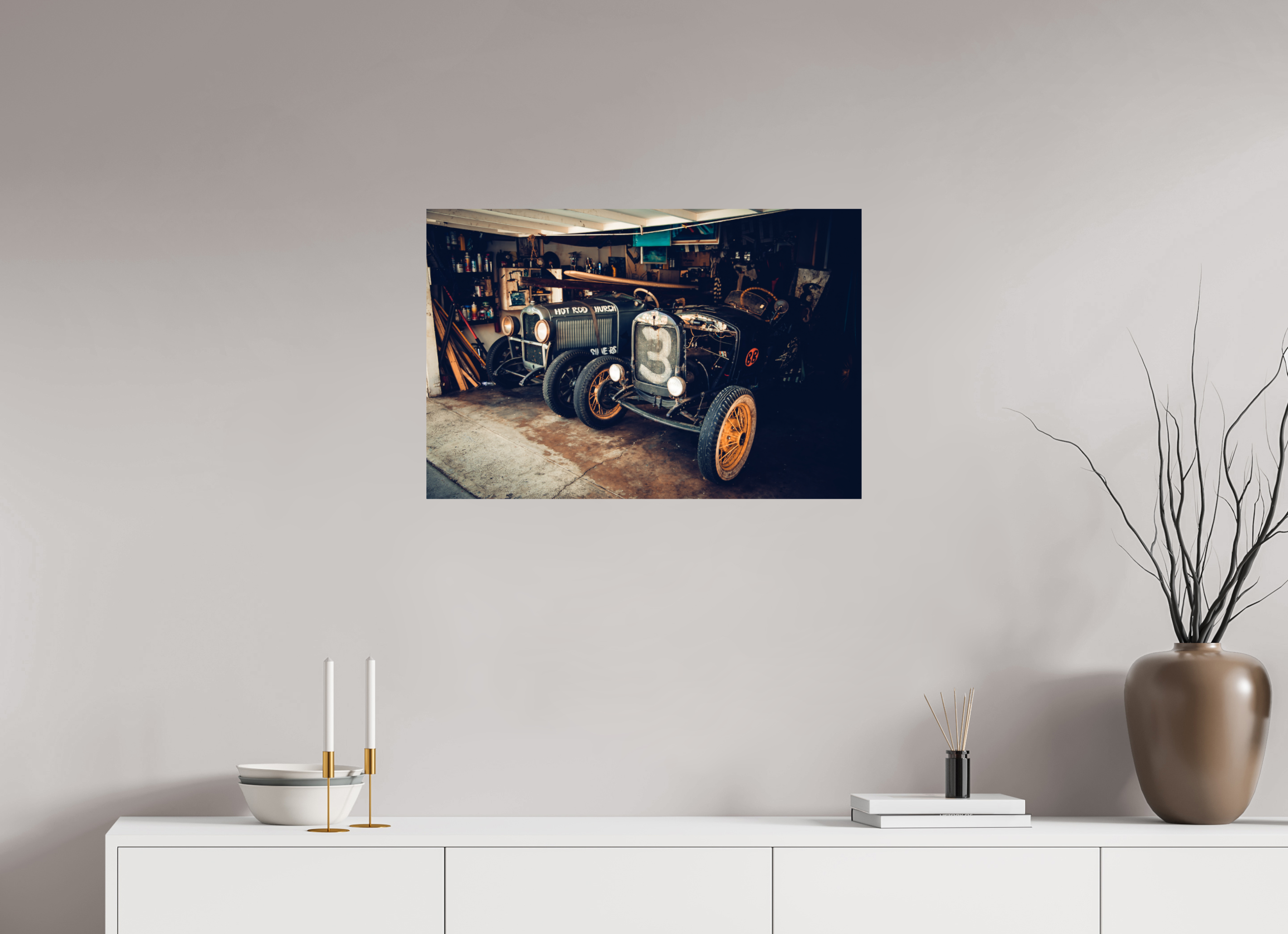 75 x 50 cm, Photo Print On Fuji Crystal DP II New York Garage