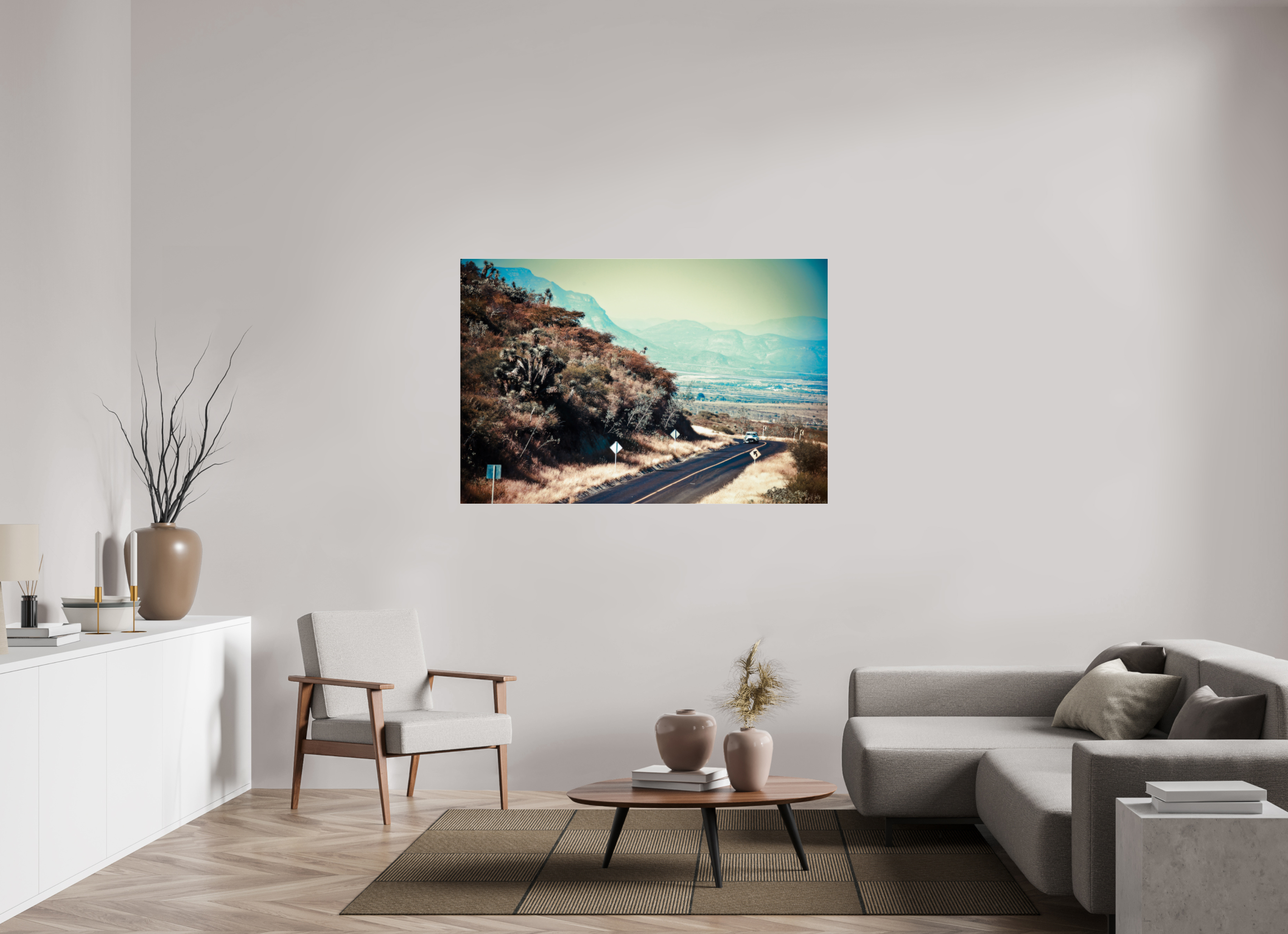 150 x 100 cm, Photo Print Under Acrylic Glass La Carrera Panamerica Mexico - V