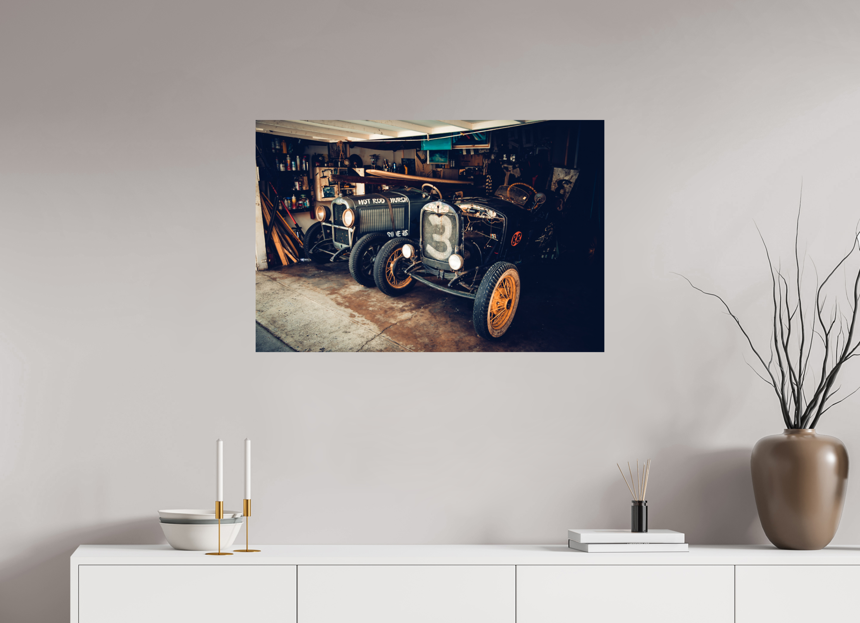 90 x 60 cm, Photo Print On Fuji Crystal DP II New York Garage